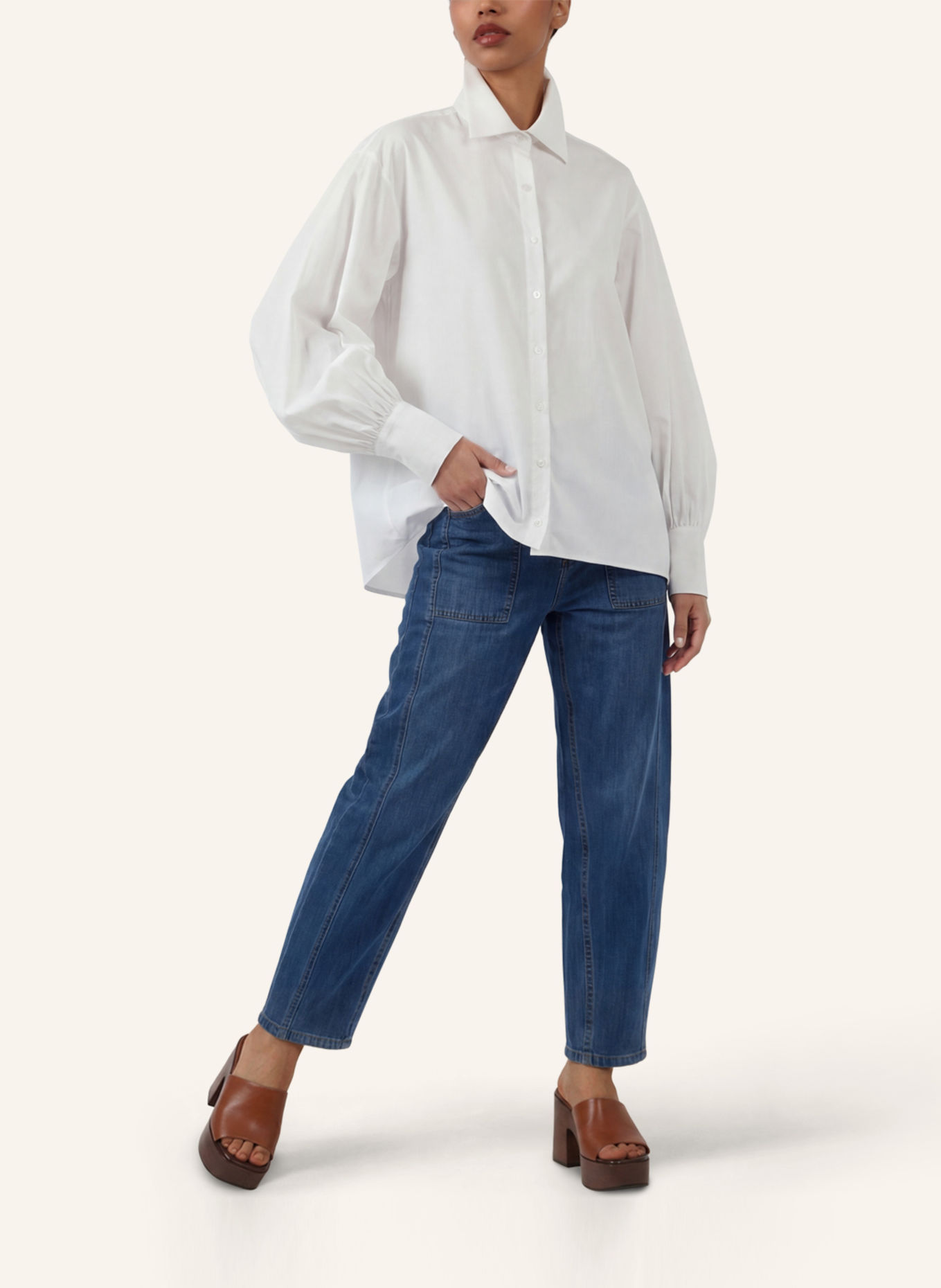 APART Oversize Bluse: CREME