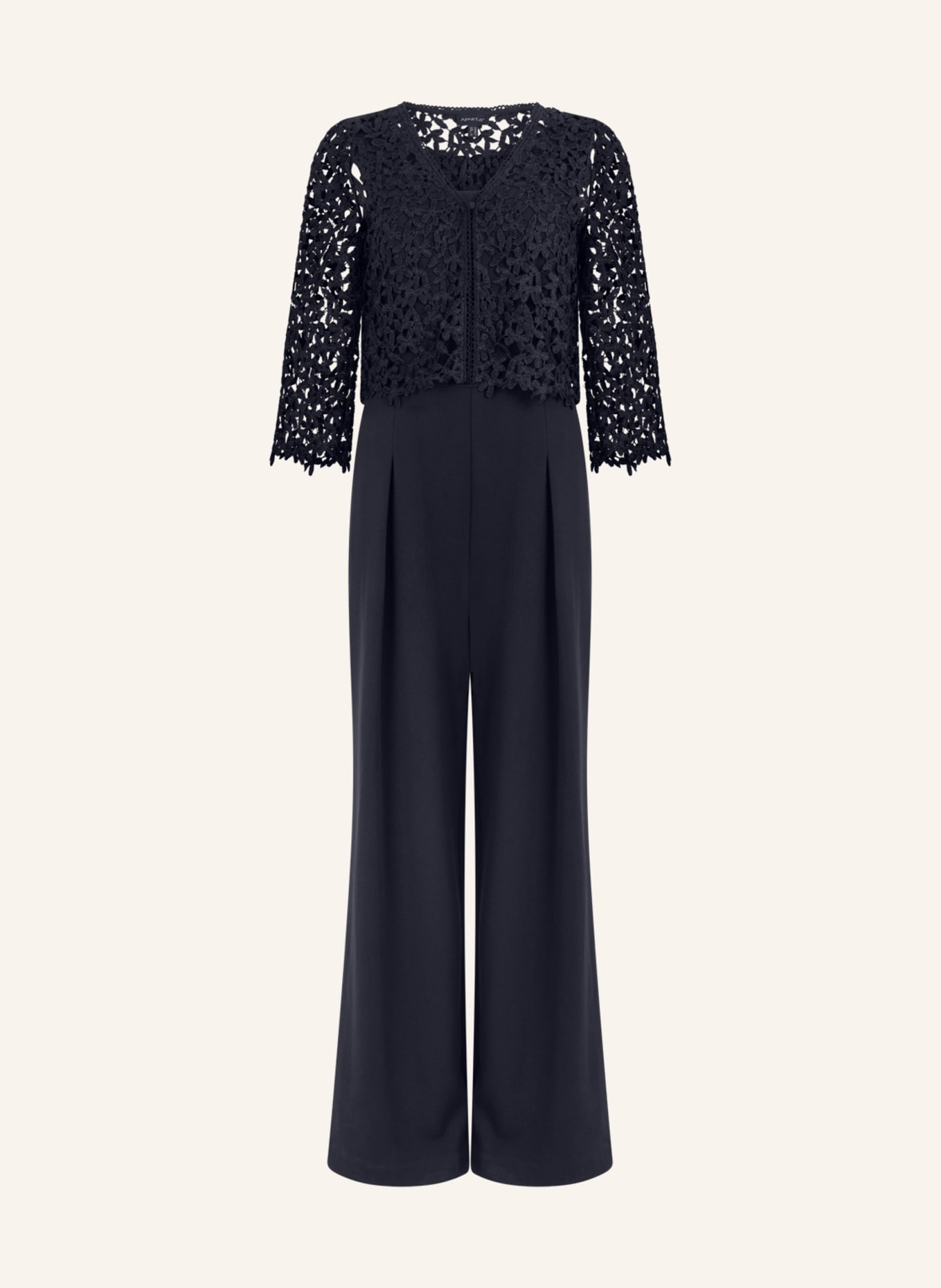 APART Overall mit Spitzenjäckchen: DUNKELBLAU