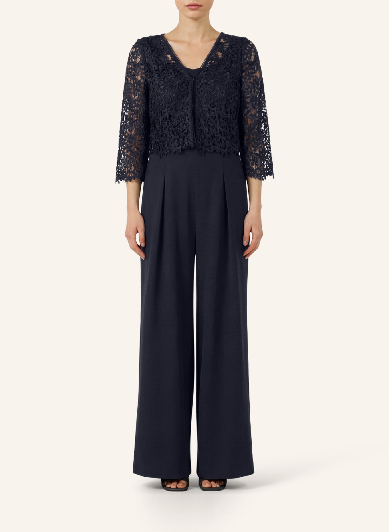 APART Overall mit Spitzenjäckchen: DUNKELBLAU