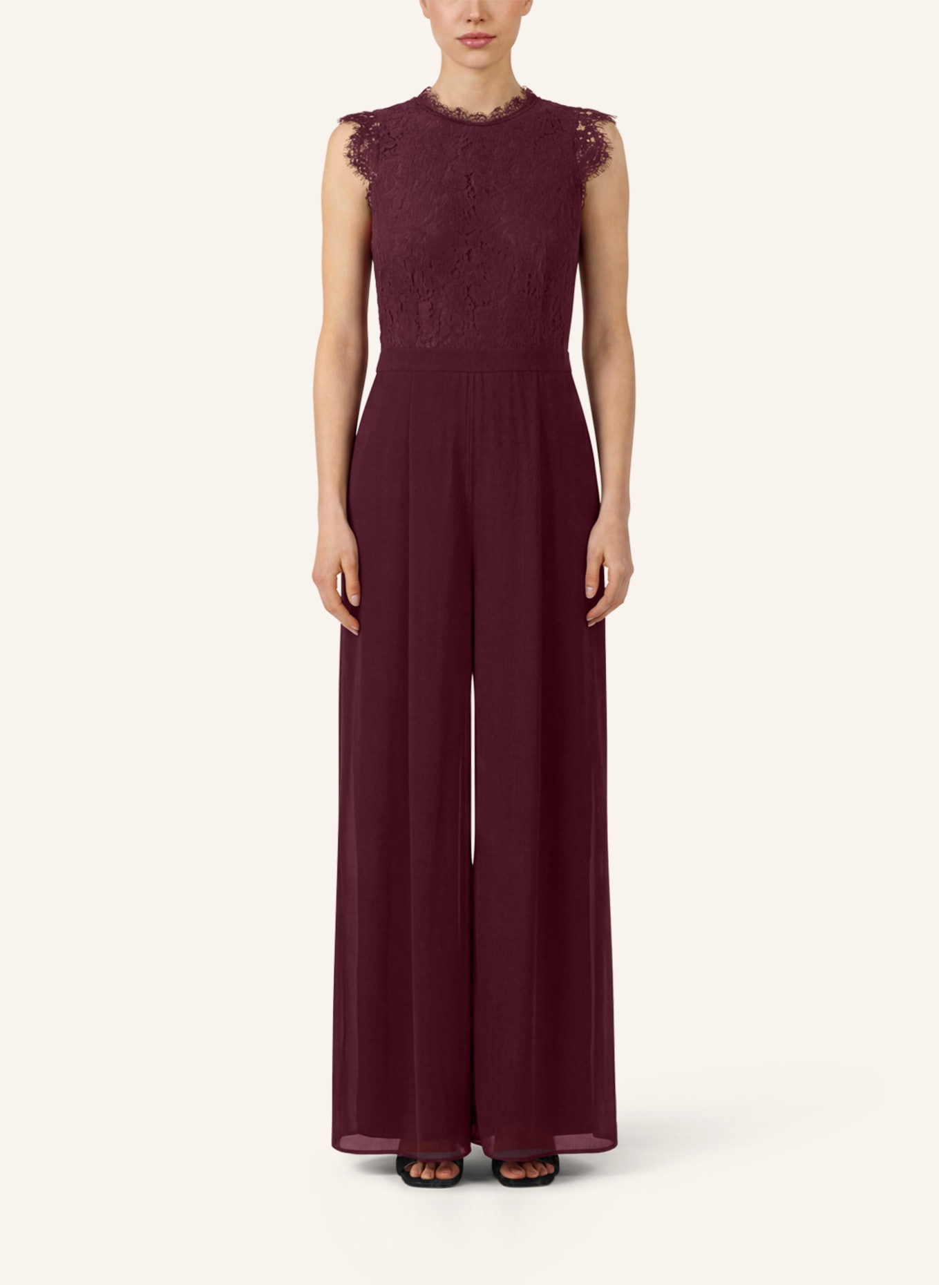 APART Overall mit Spitzenoberteil: ROT