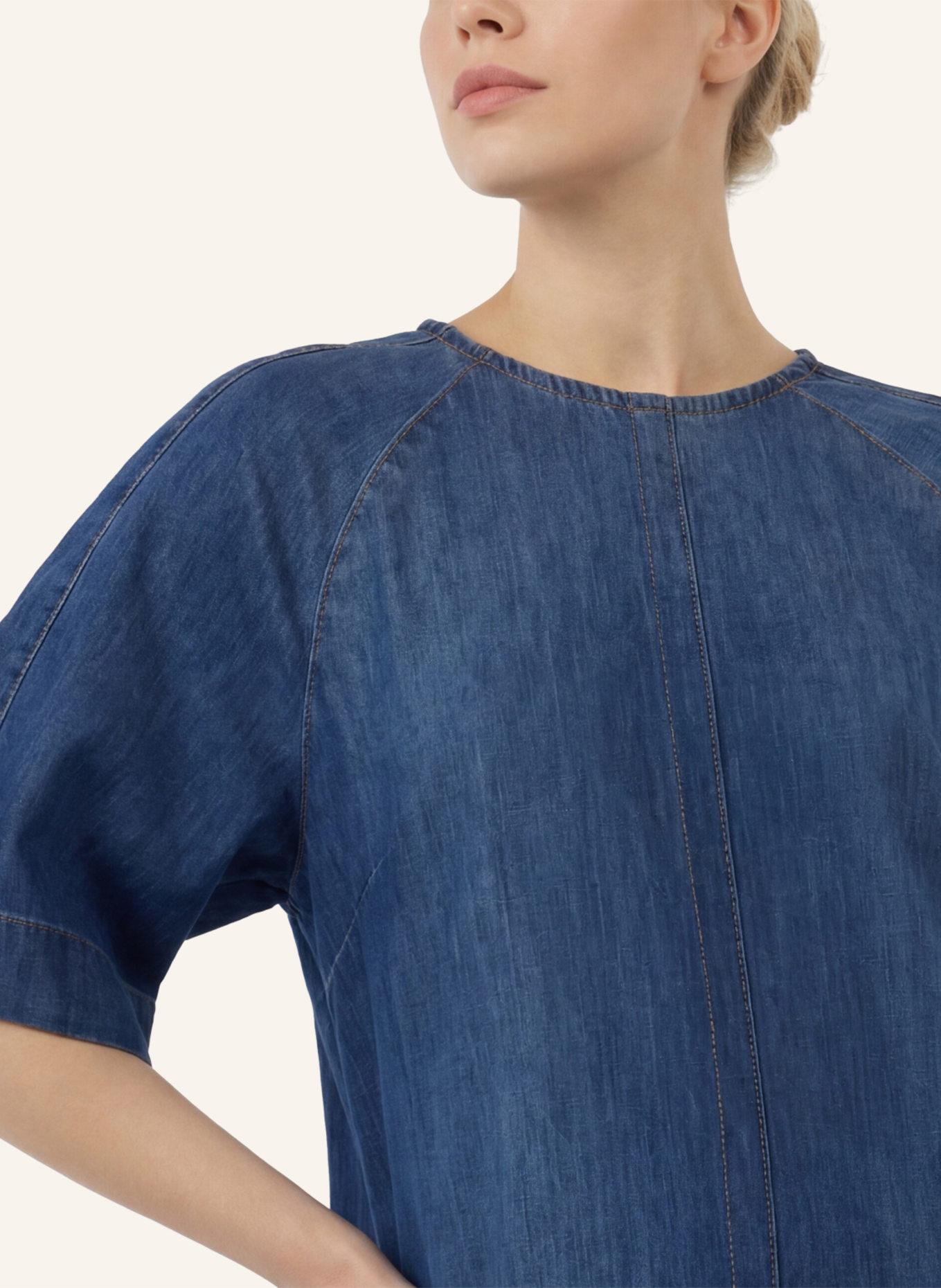 APART Jeanskleid: HELLBLAU