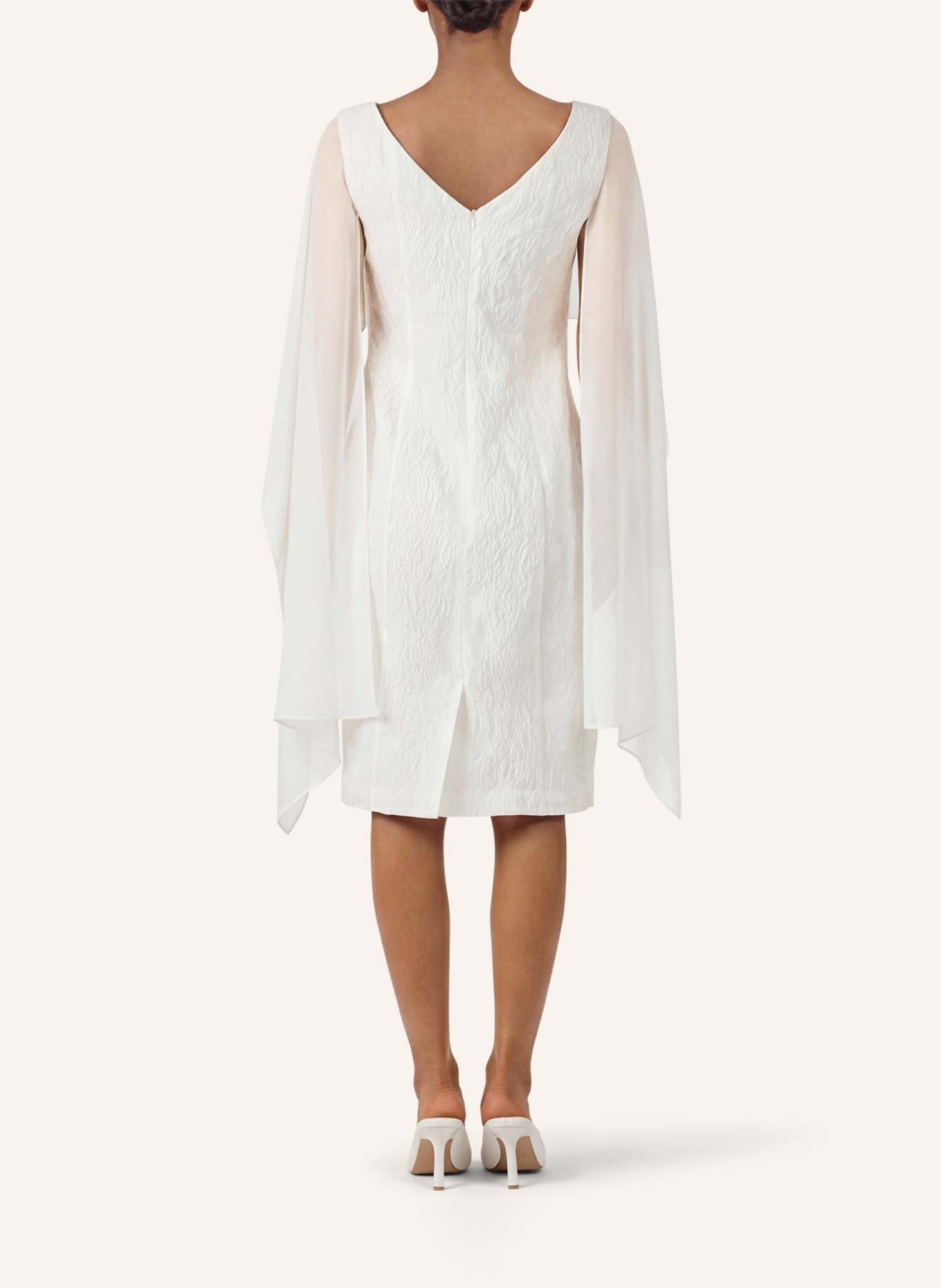 APART Kleid mit Cape: CREME