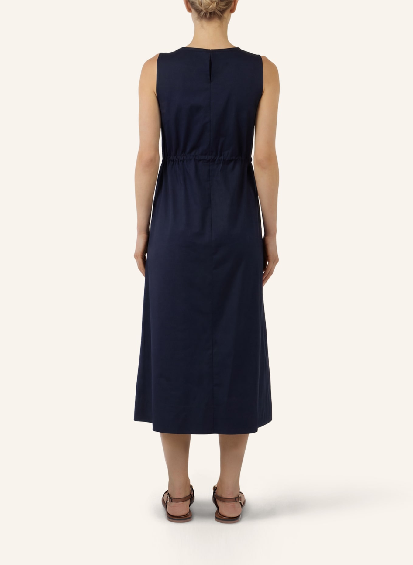 APART Midi Kleid: DUNKELBLAU