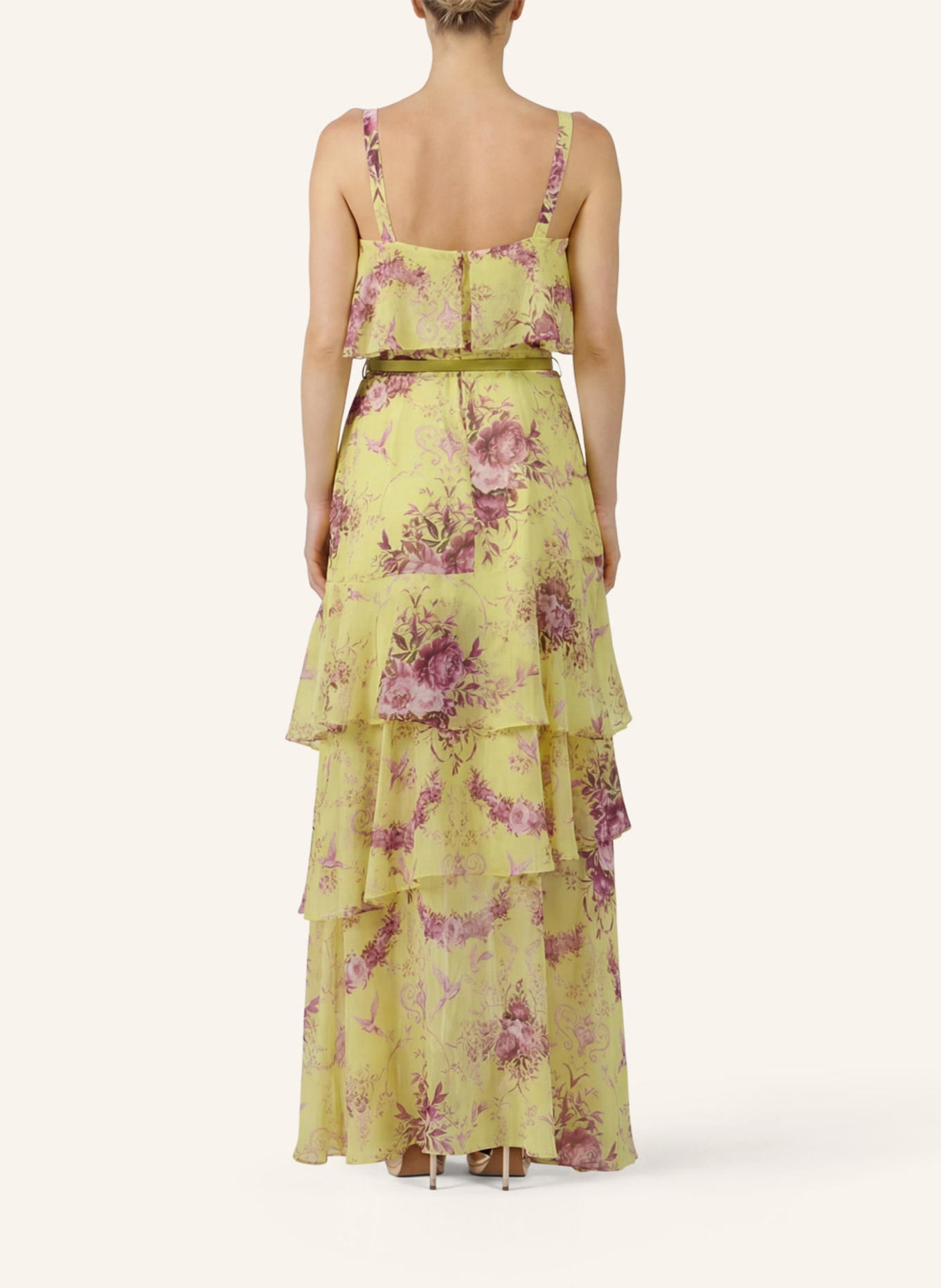 APART Chiffonkleid: GELB