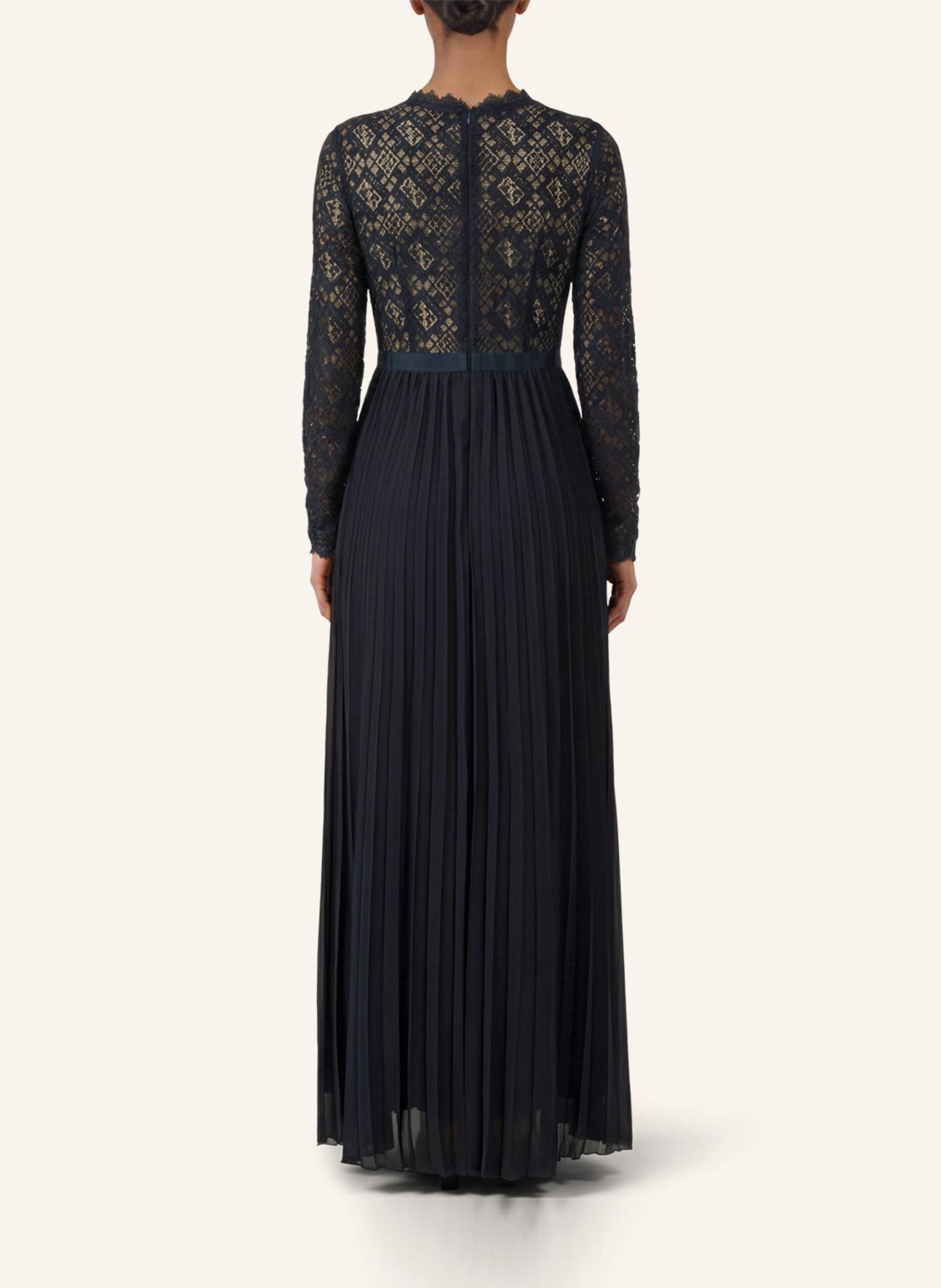 APART Abendkleid: DUNKELBLAU/ BEIGE