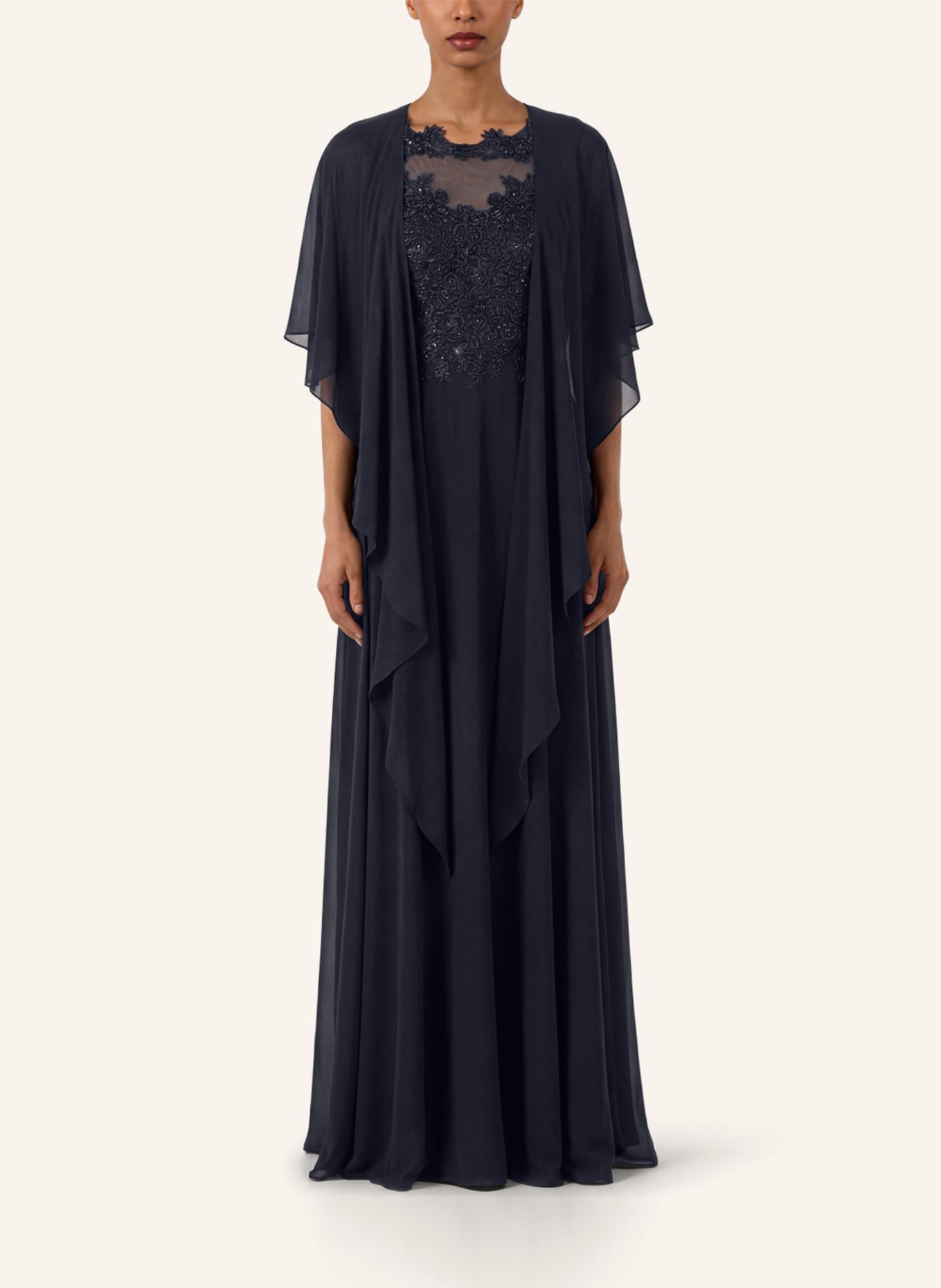 APART Chiffonstola: DUNKELBLAU