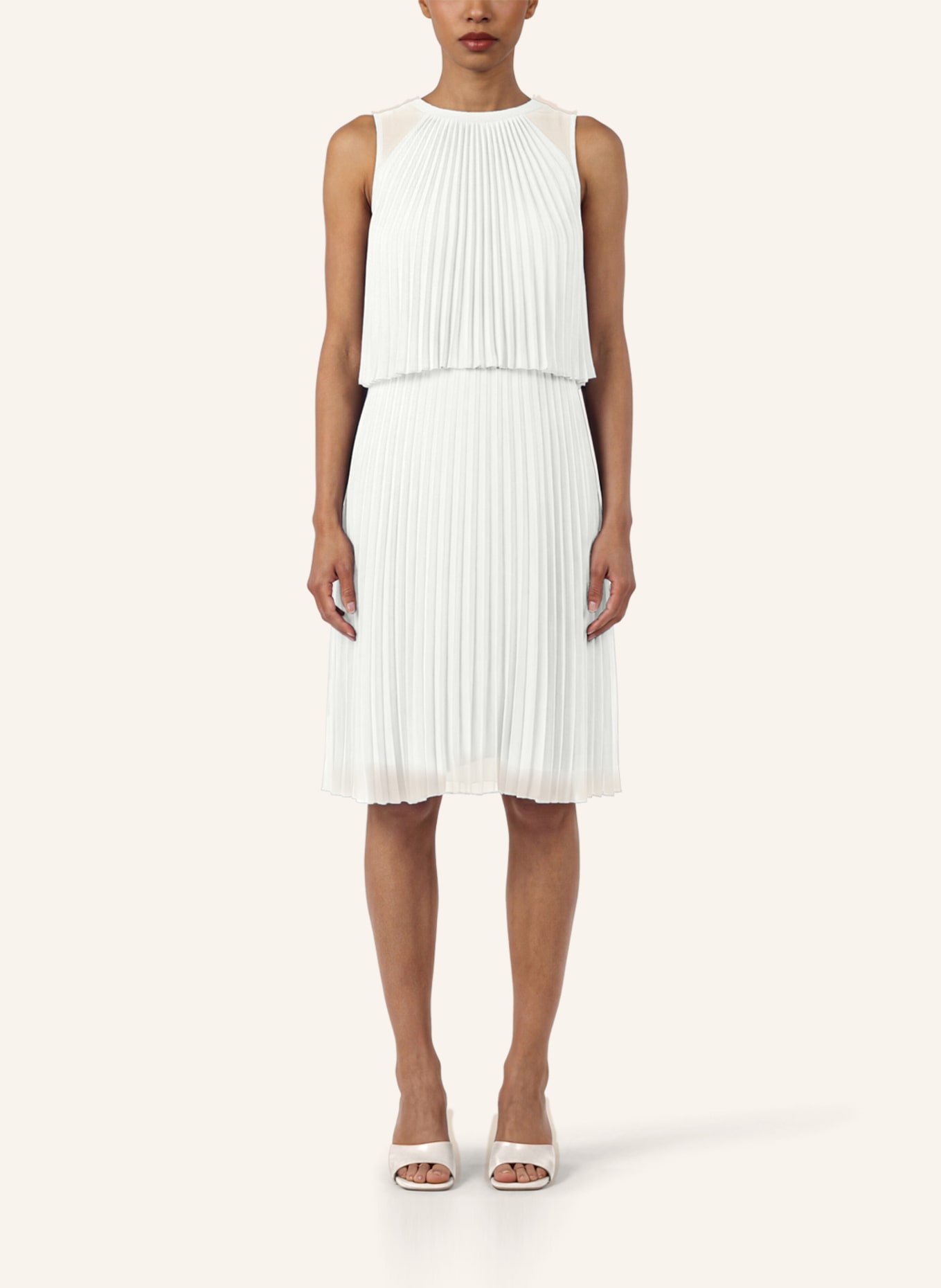 APART Chiffonkleid: CREME