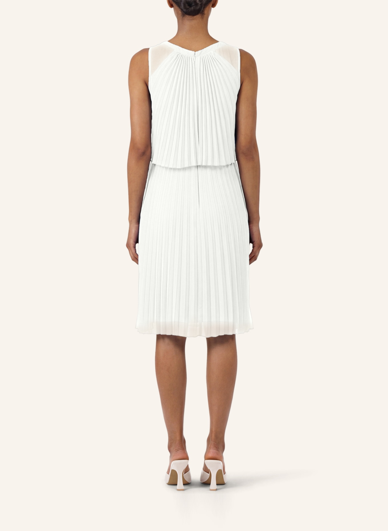 APART Chiffonkleid: CREME