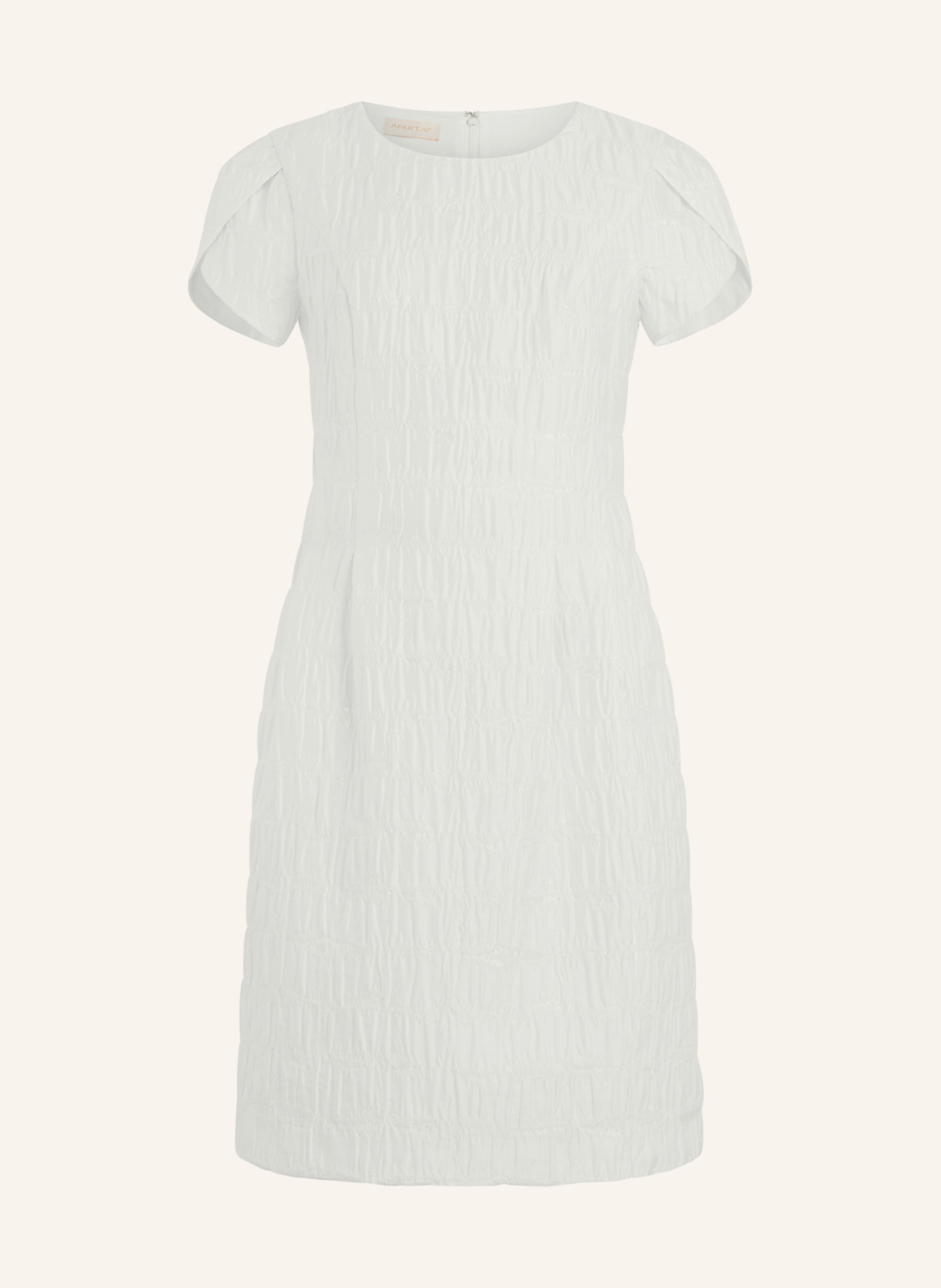 APART Kurzes Jacquardkleid: CREME
