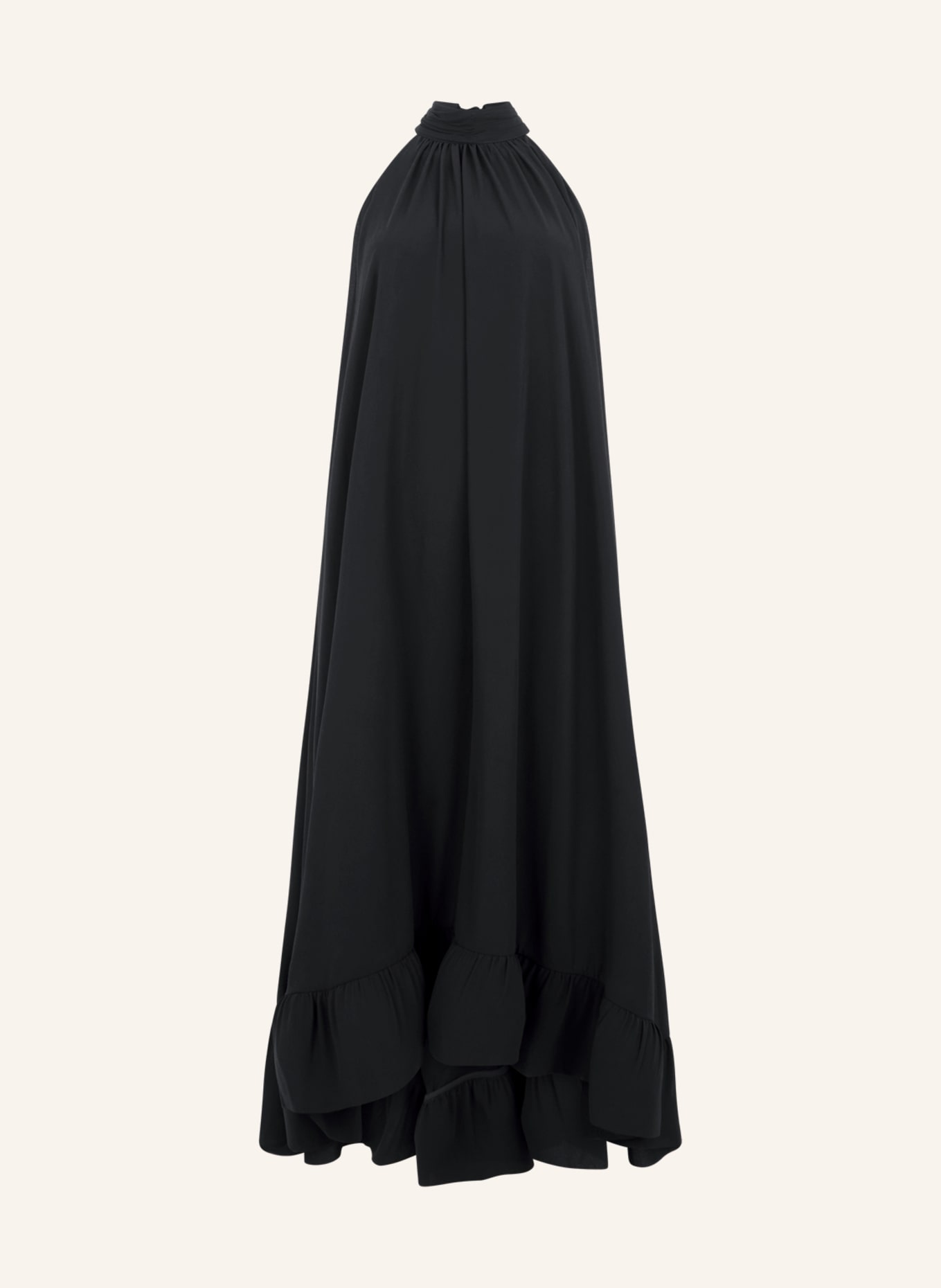 APART Abendkleid mit Volants: SCHWARZ