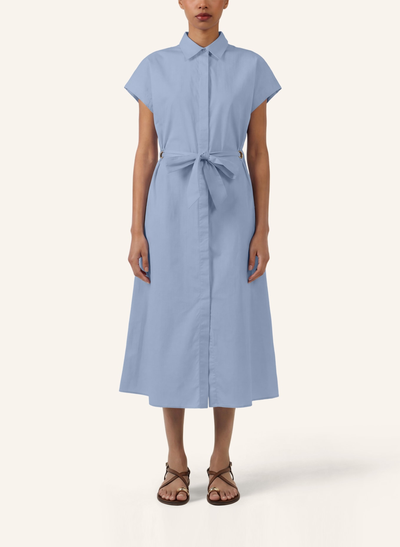 APART Midi Kleid: HELLBLAU