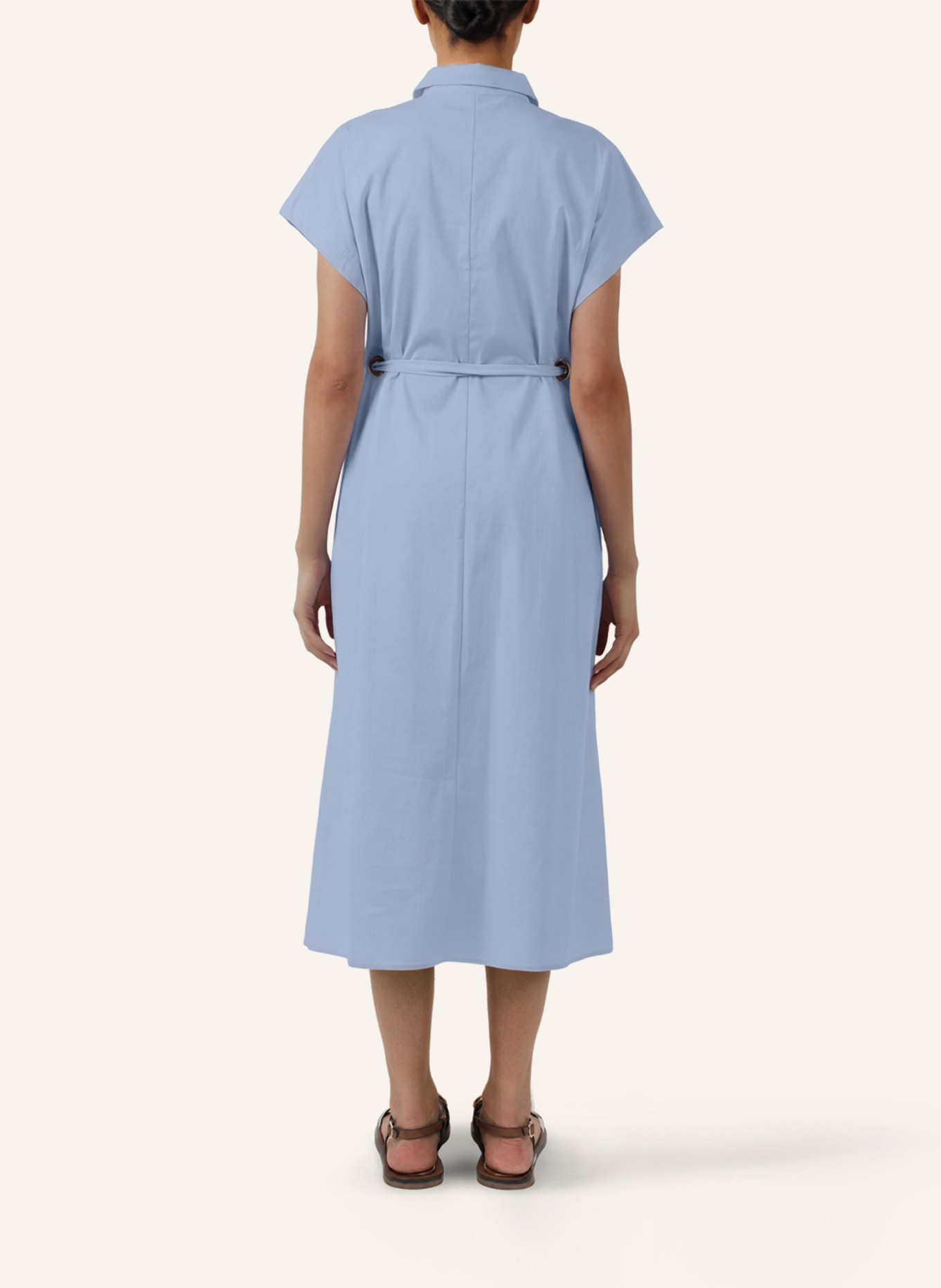 APART Midi Kleid: HELLBLAU