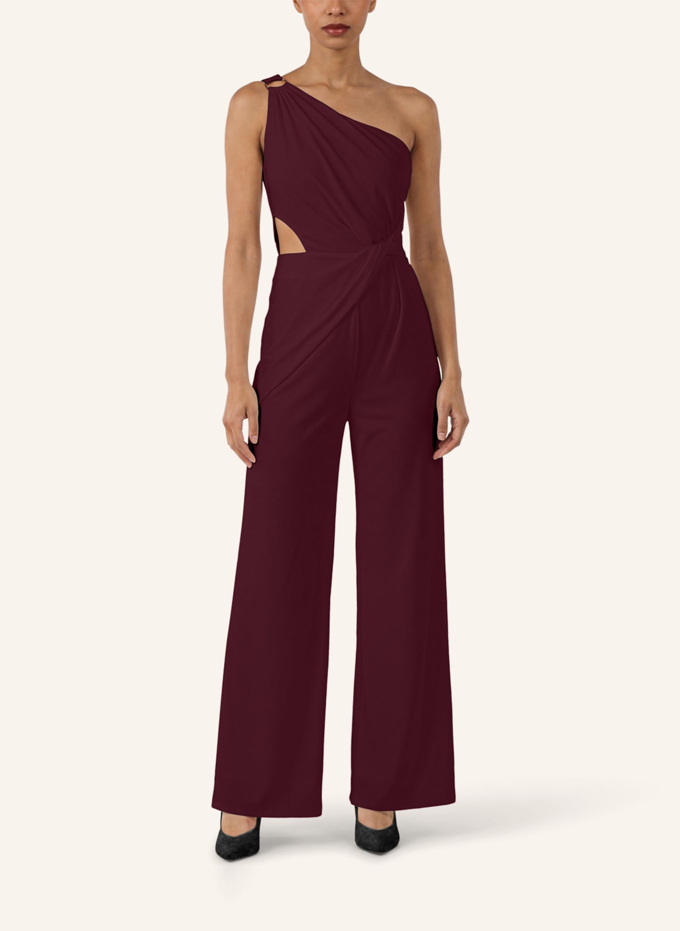 APART One-Shoulder Jerseyoverall: ROT