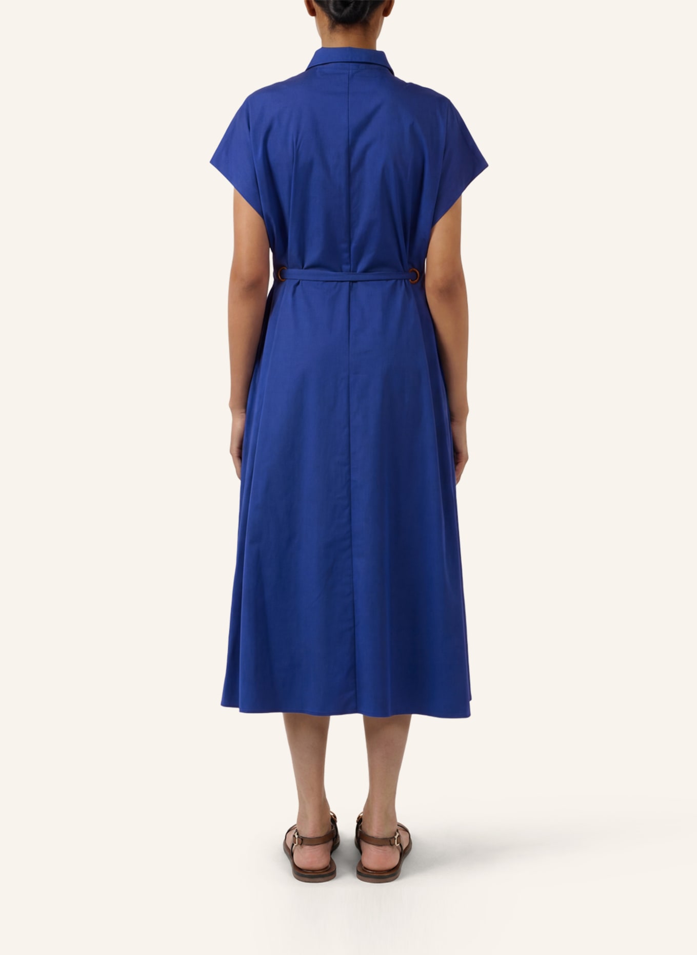 APART Midi Kleid: DUNKELBLAU