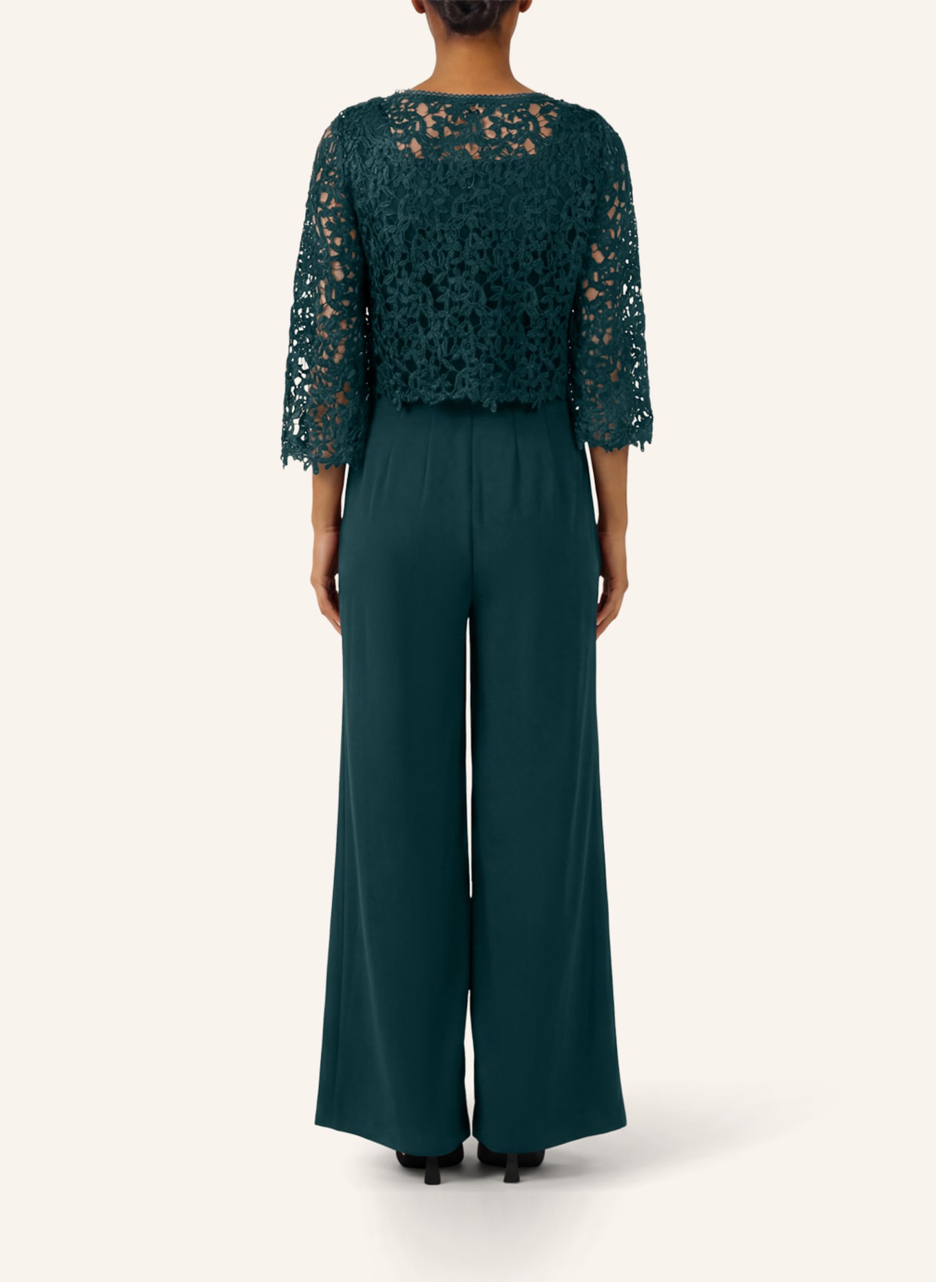 APART Overall mit Spitzenjäckchen: DUNKELGRÜN