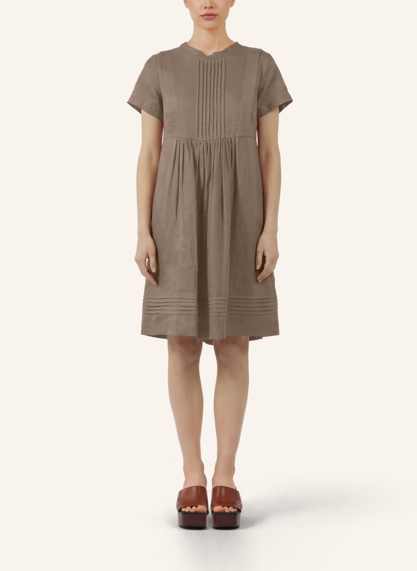 APART Kleid: BEIGE