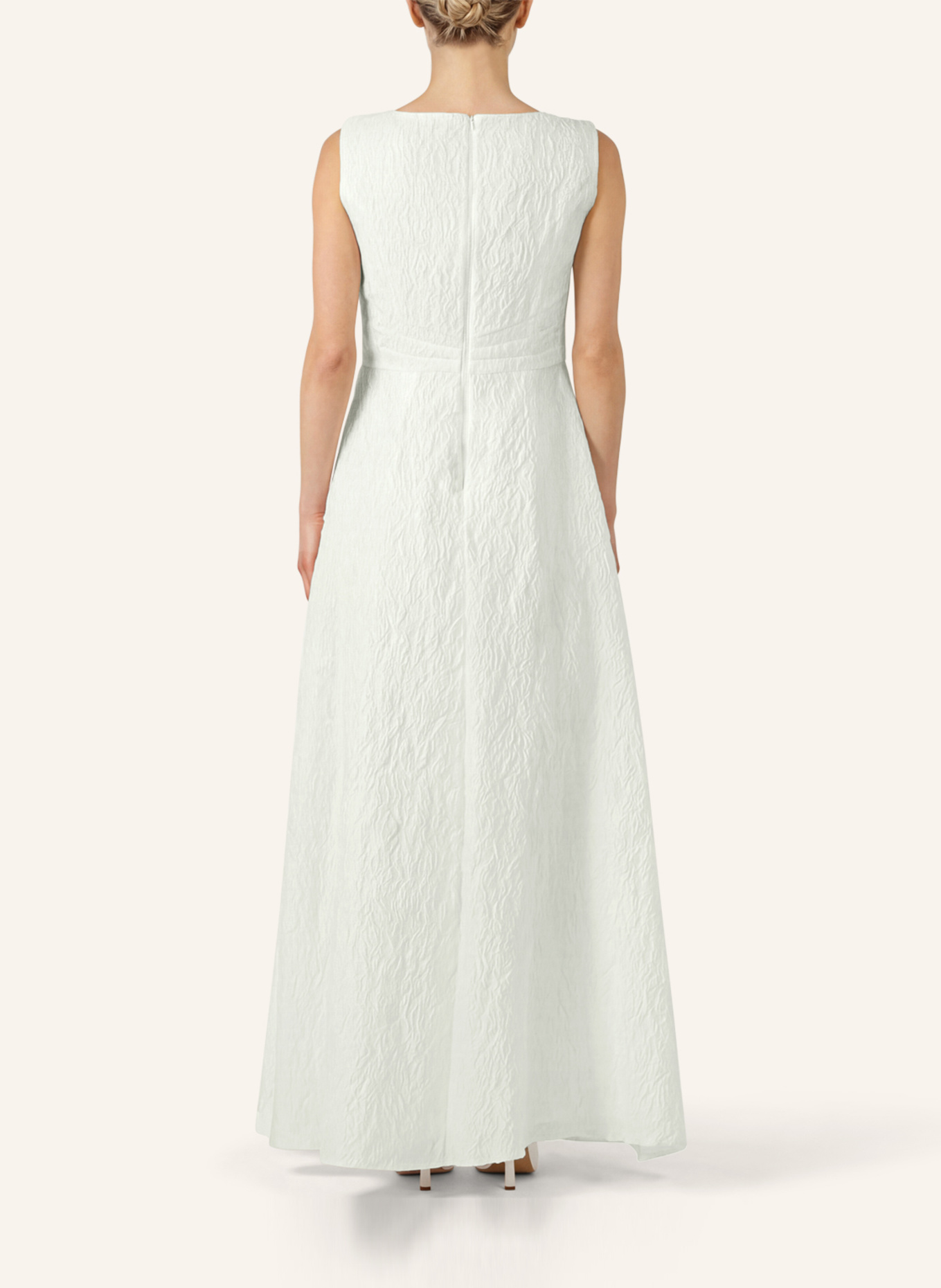 APART Langes Jacquardkleid: CREME