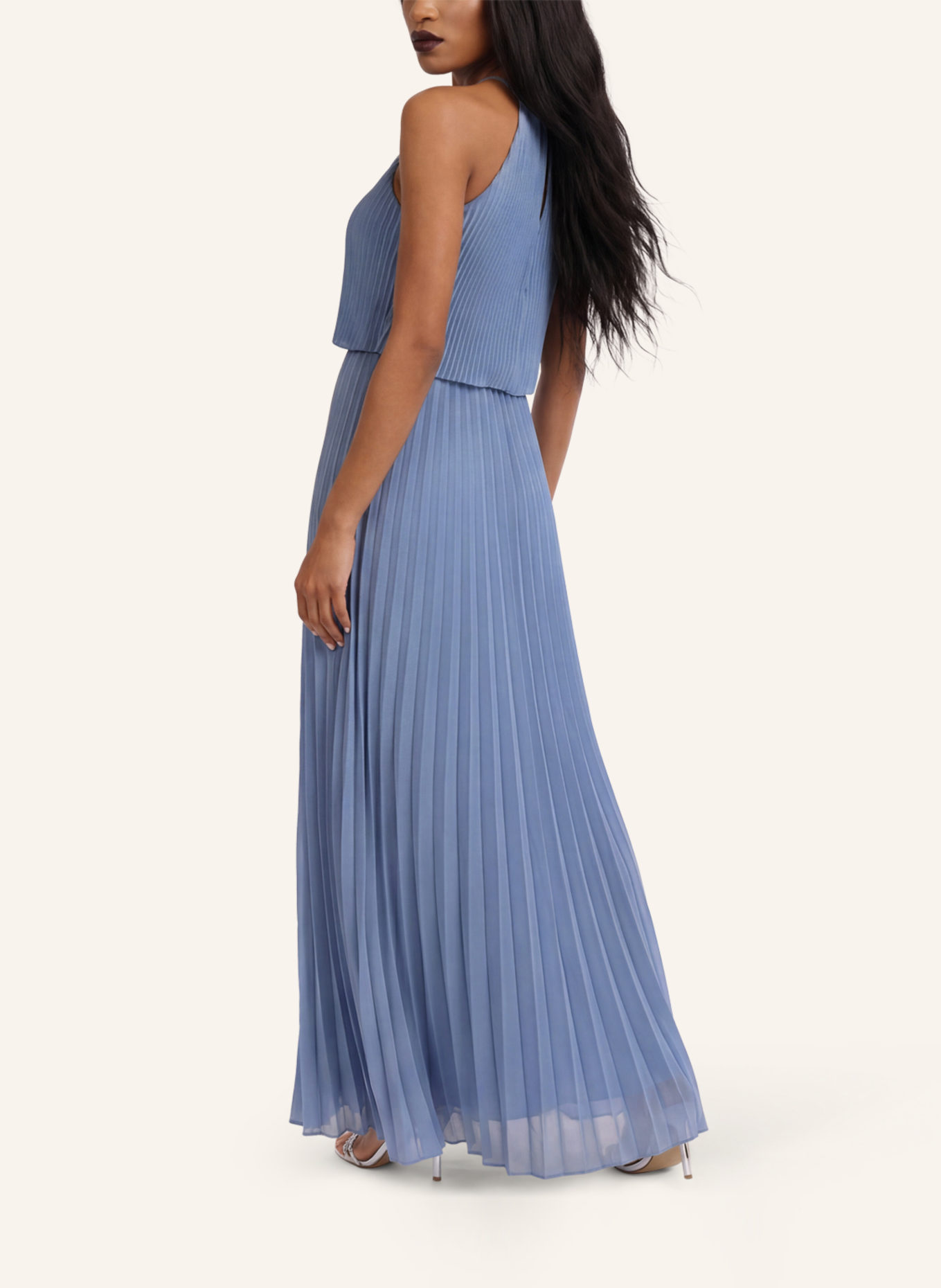 APART Chiffonkleid: HELLBLAU