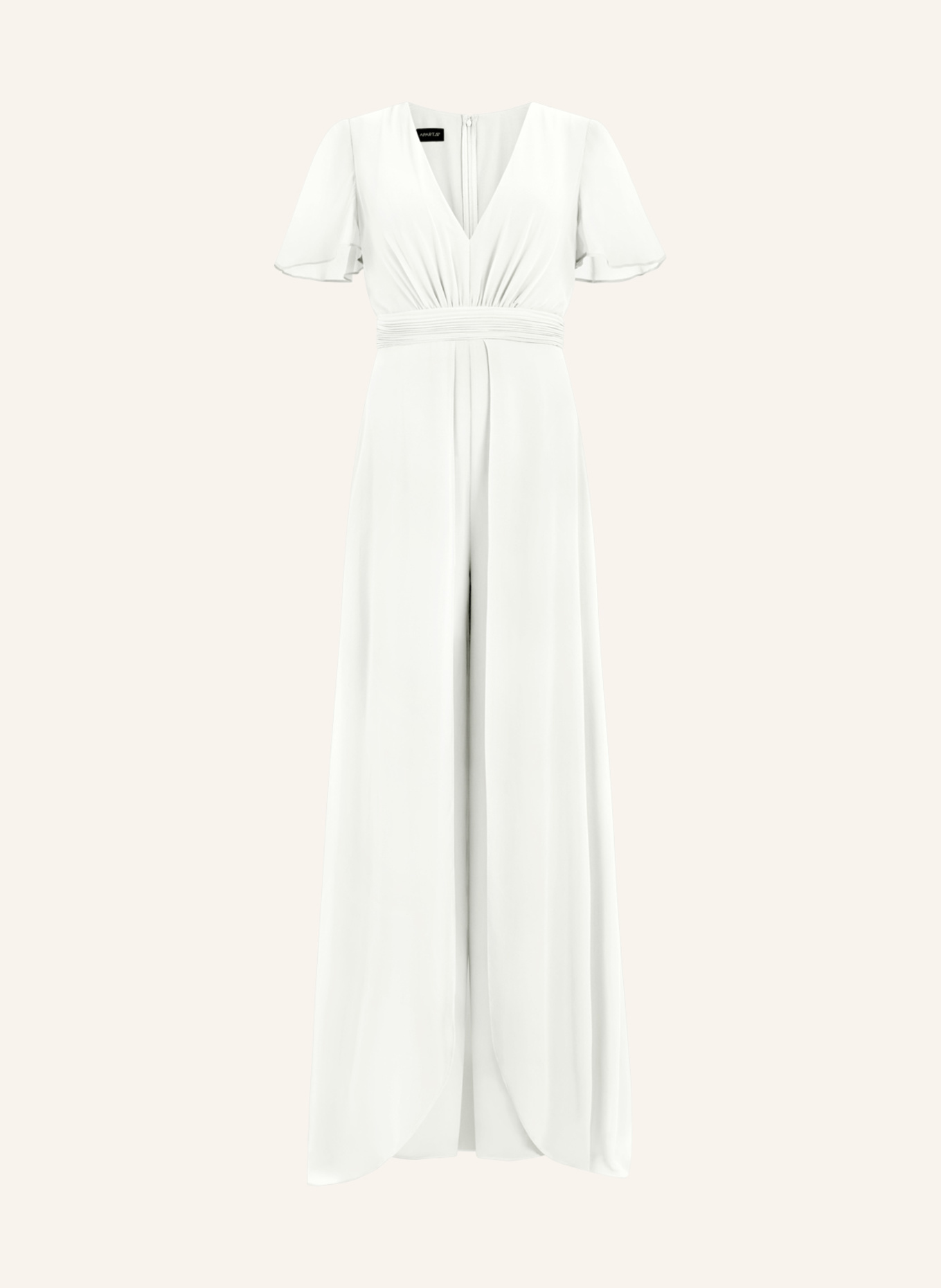 APART Jumpsuit mit Volants: CREME