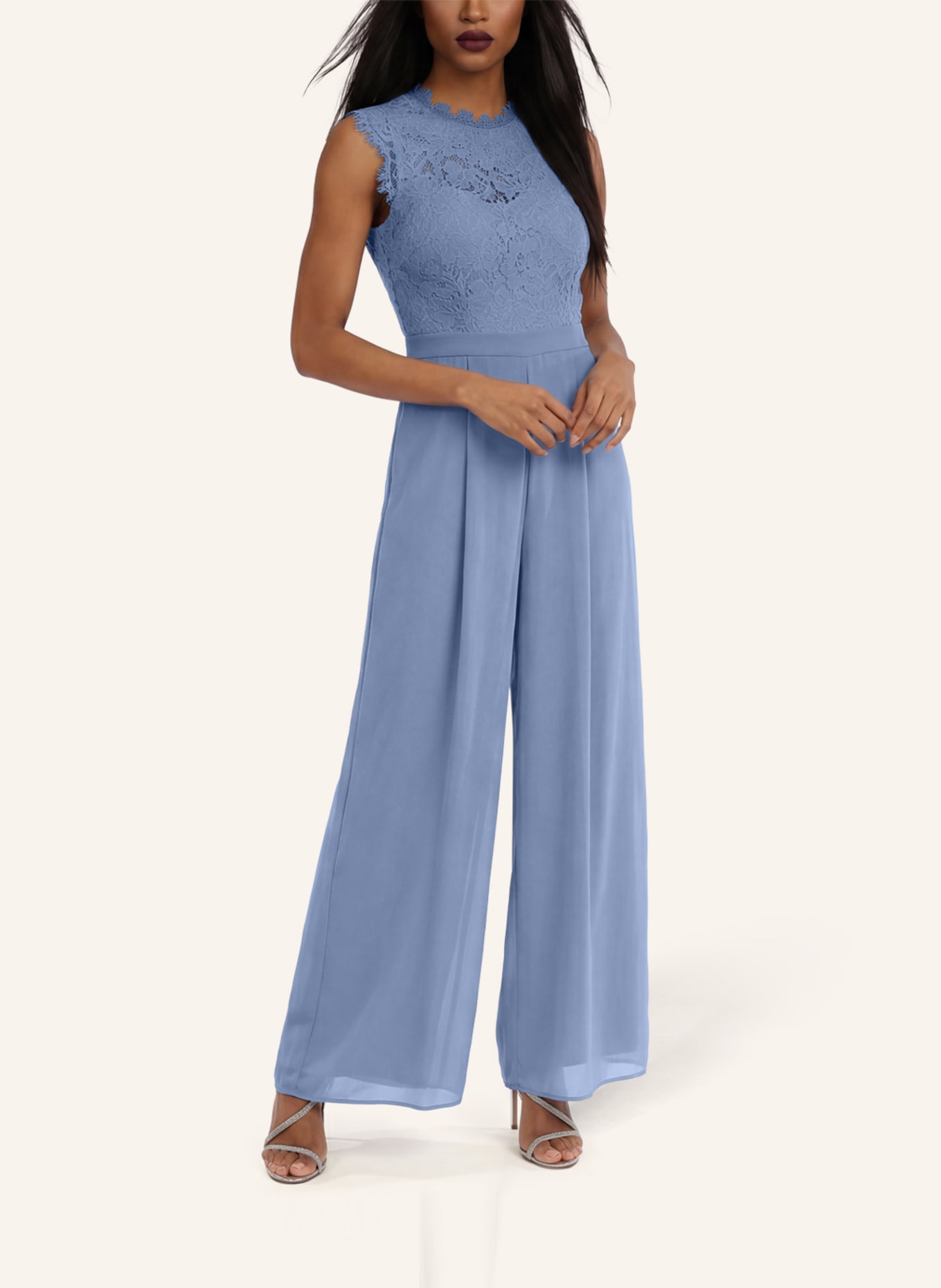 APART Overall mit Spitzenoberteil: HELLBLAU