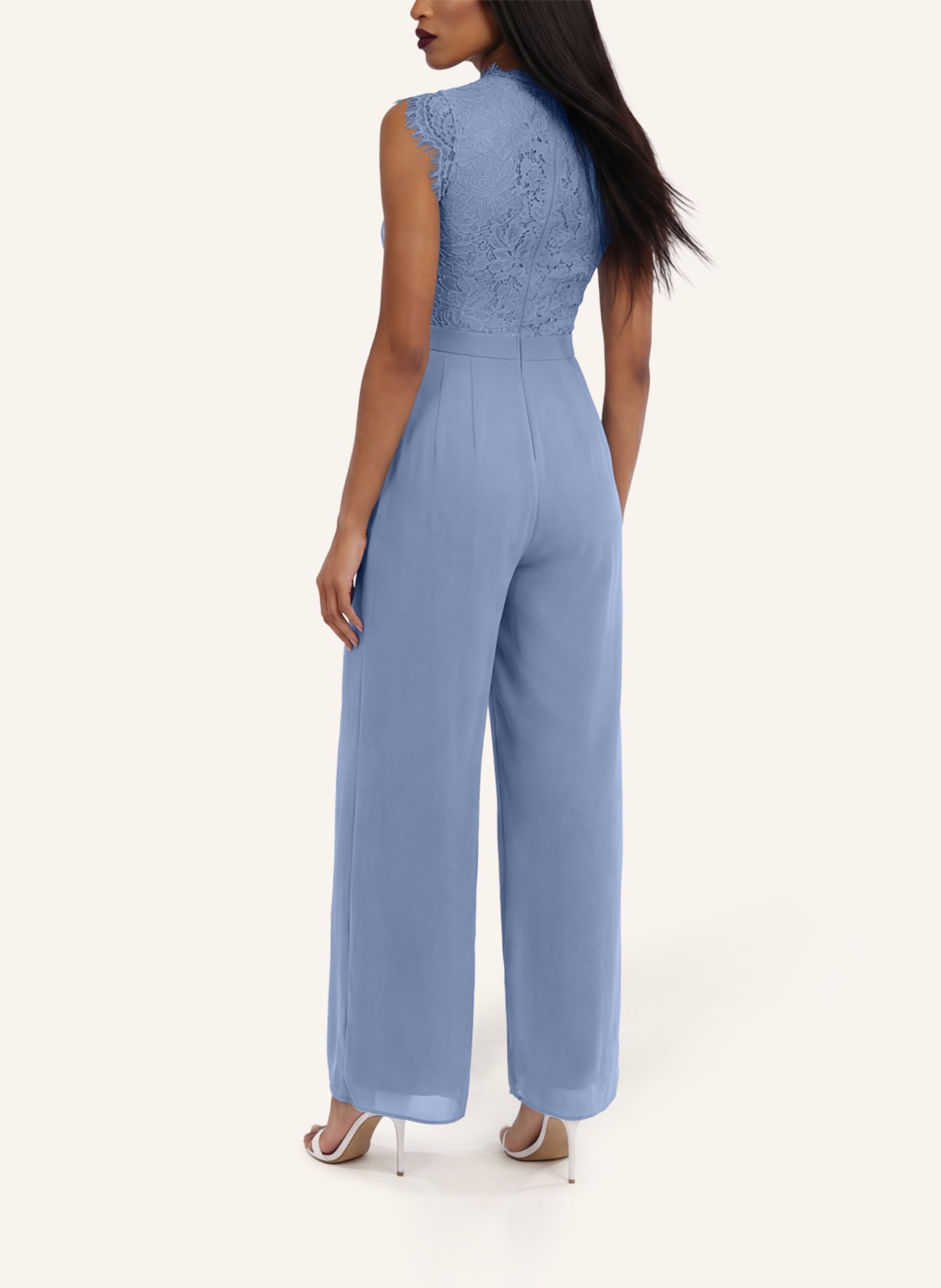 APART Overall mit Spitzenoberteil: HELLBLAU