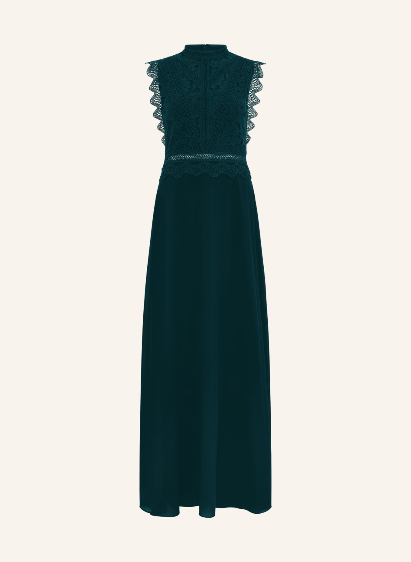 APART Abendkleid mit Spitze: DUNKELGRÜN