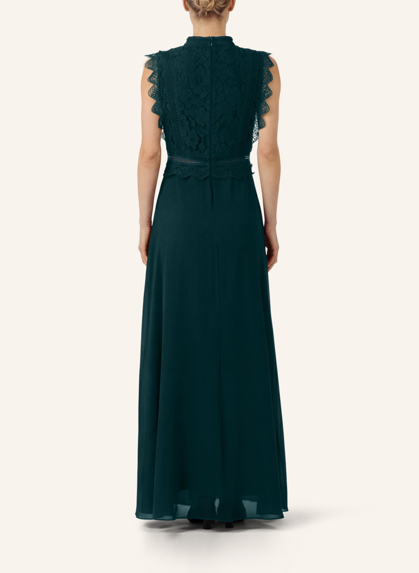 APART Abendkleid mit Spitze: DUNKELGRÜN