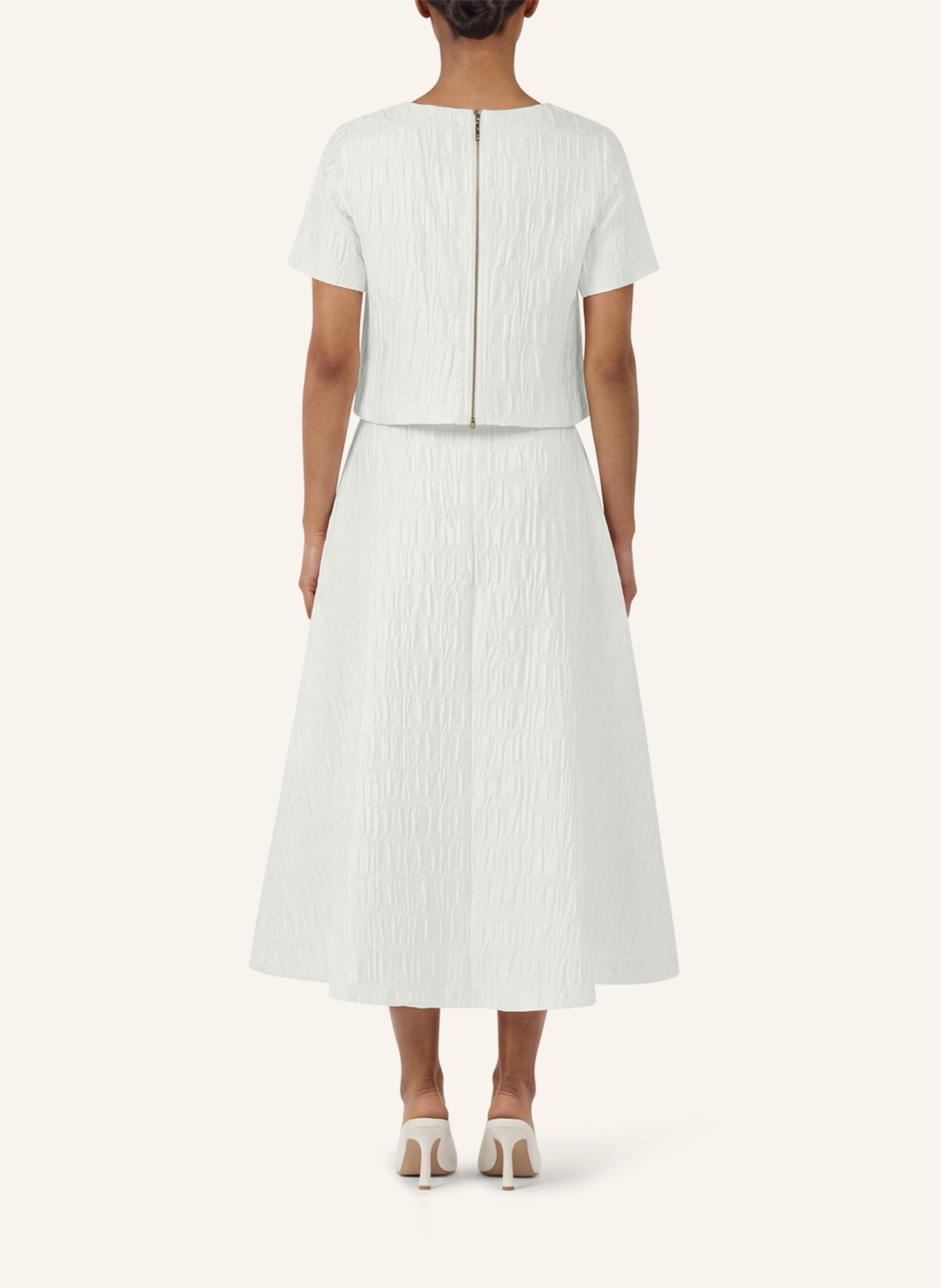 APART Midi Jacquardrock: CREME