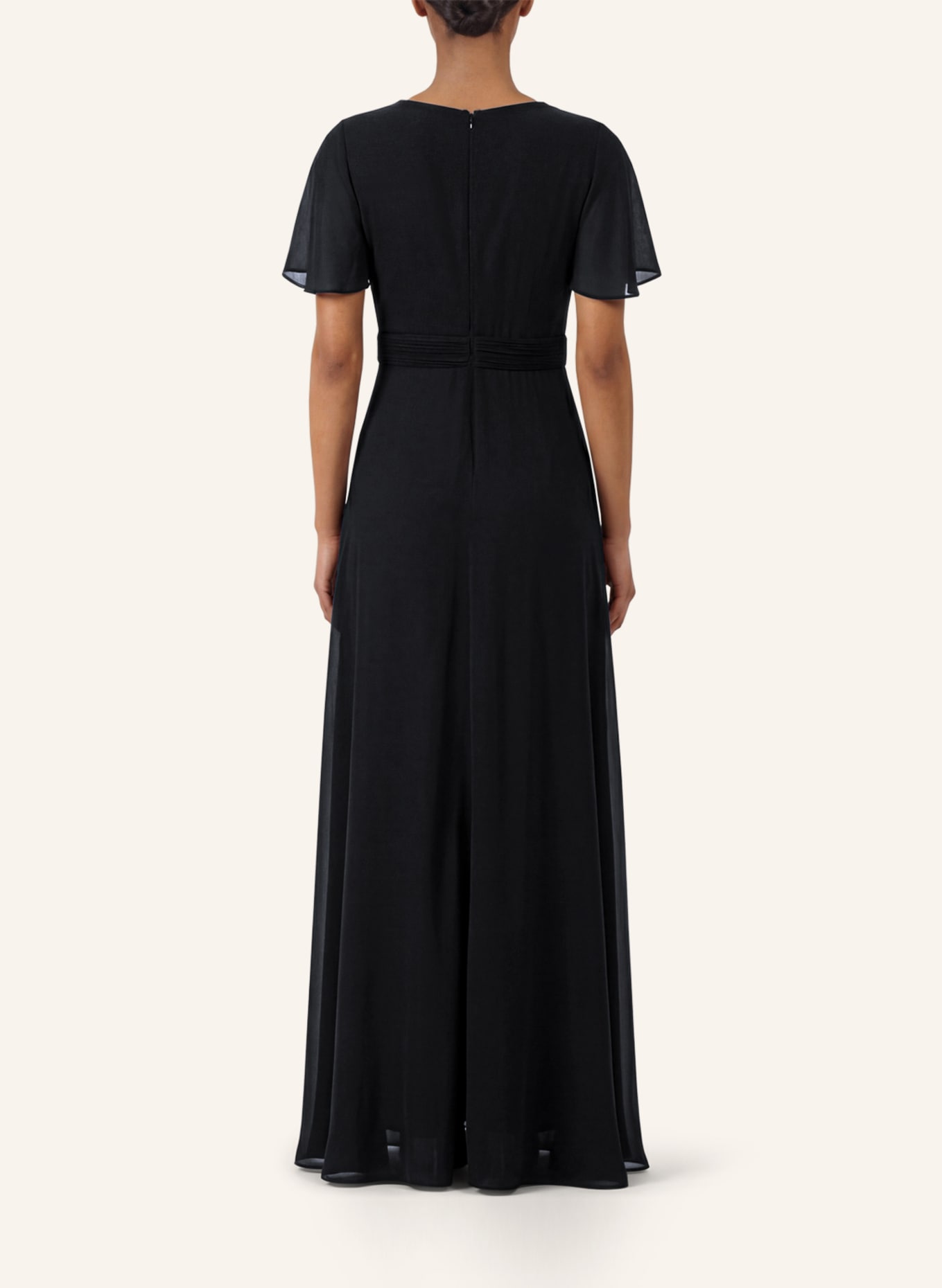 APART Jumpsuit mit Volants: SCHWARZ
