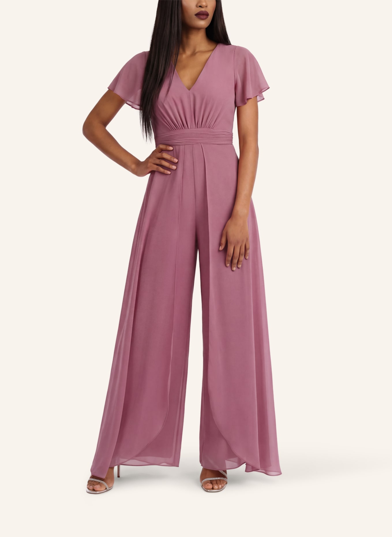APART Jumpsuit mit Volants: ROSÉ
