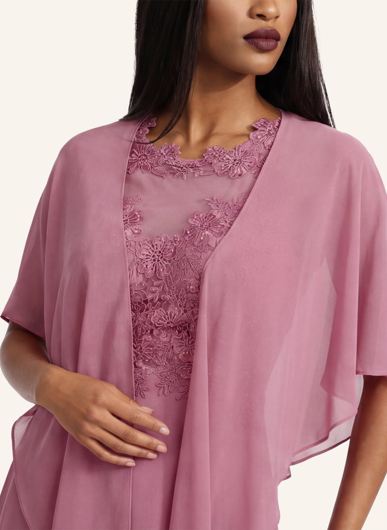 APART Chiffonstola: ROSÉ