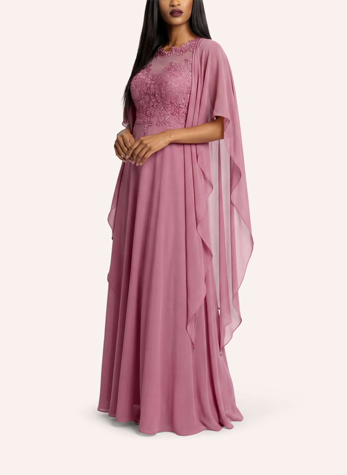 APART Chiffonstola: ROSÉ