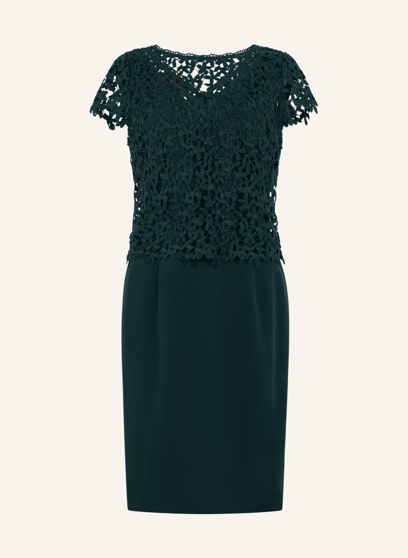 APART Etuikleid mit Spitzenjäckchen: DUNKELGRÜN