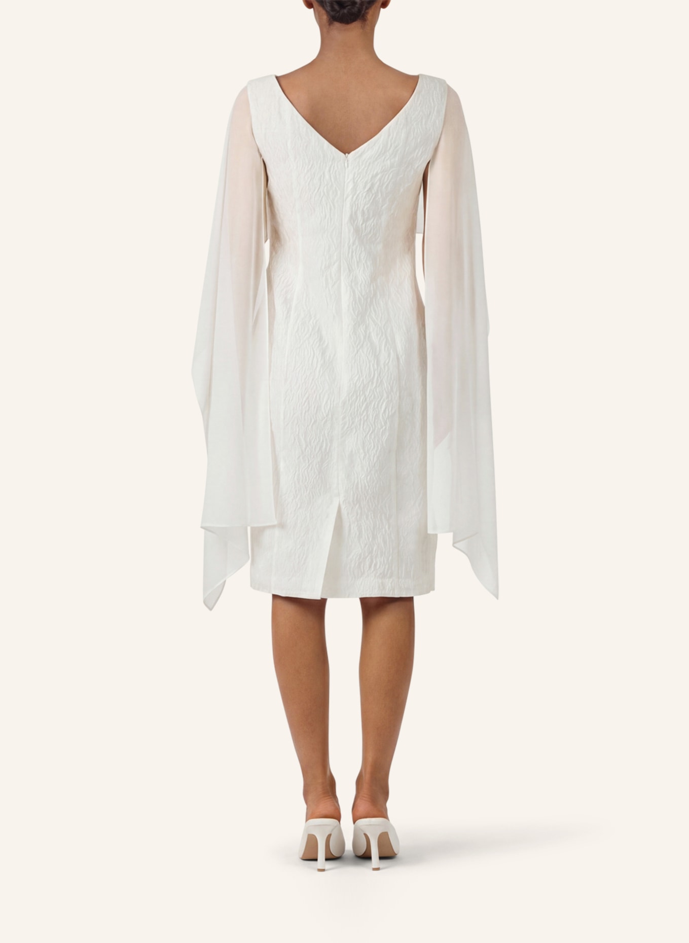 APART Kleid mit Cape: CREME