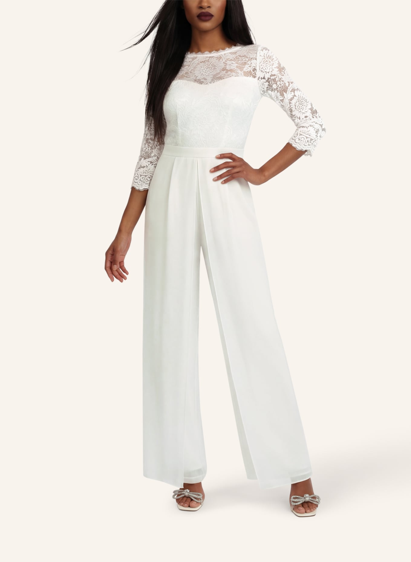 APART Abendoverall: CREME