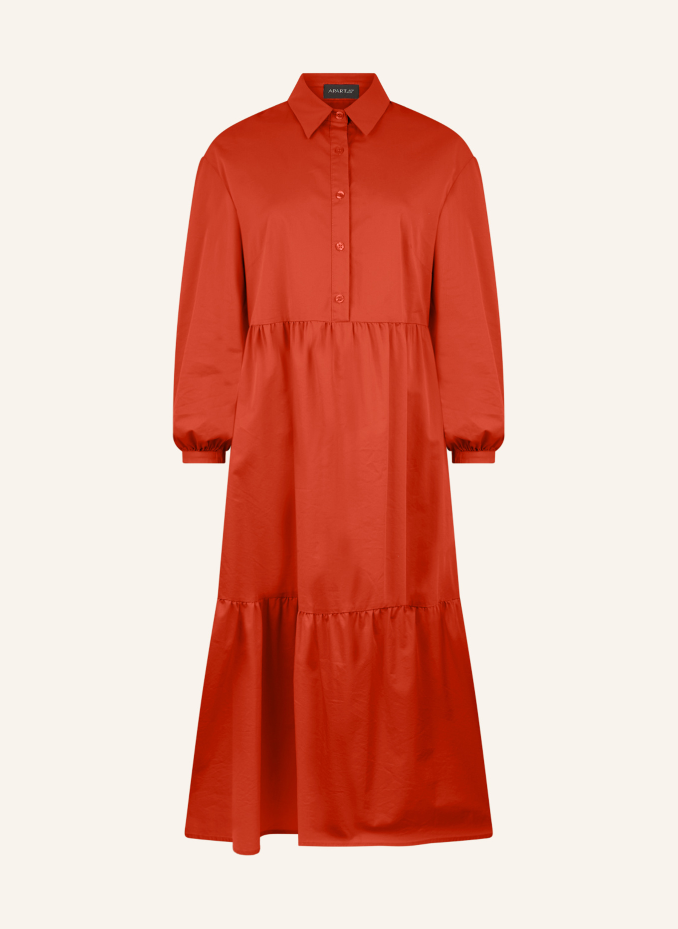 APART Midi Kleid: ORANGE