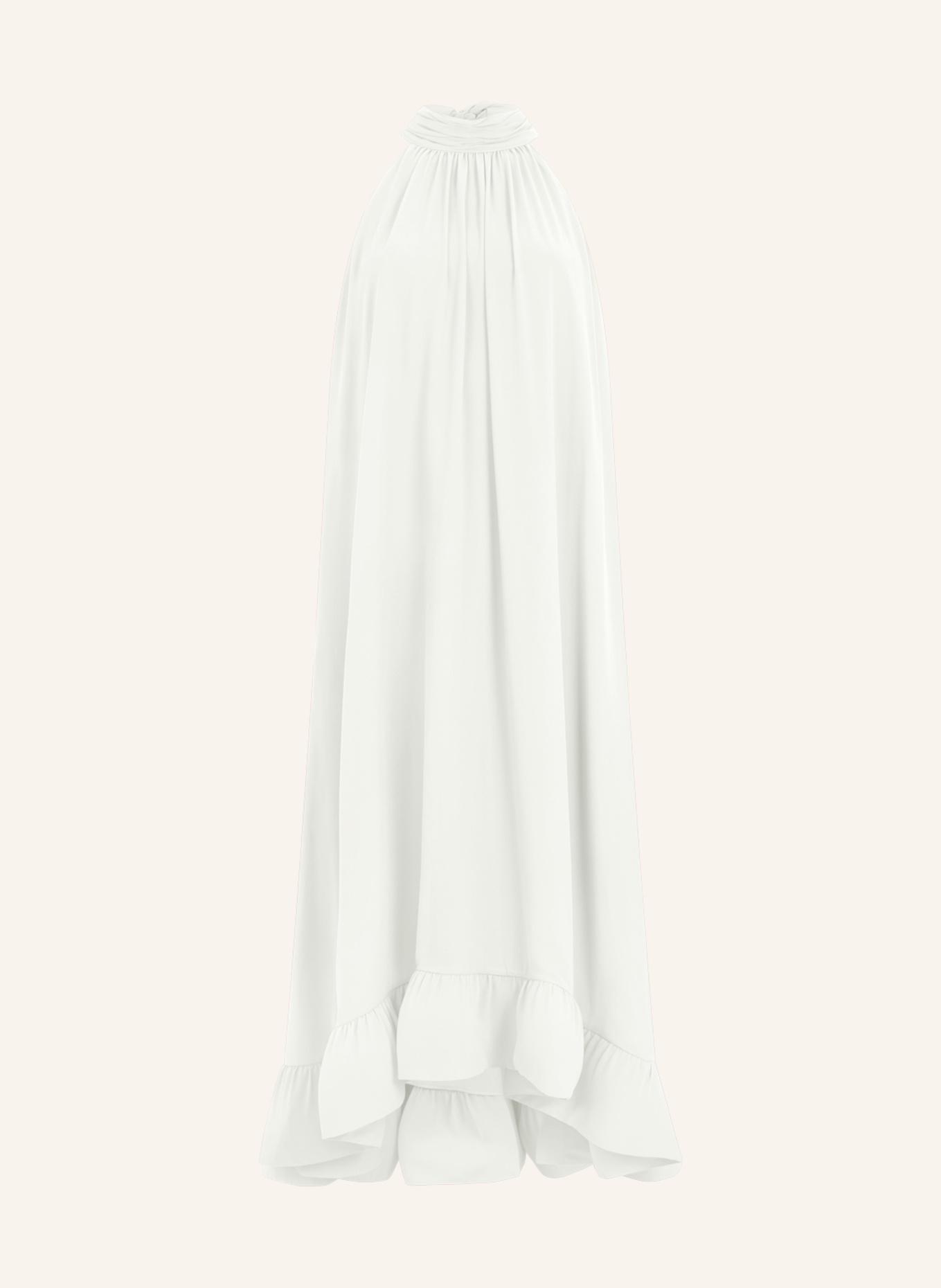 APART Abendkleid mit Volants: CREME