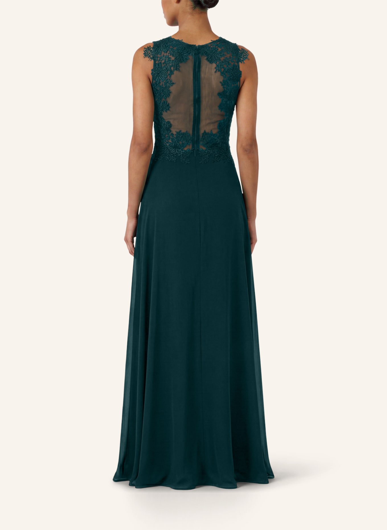 APART Abendkleid mit Spitze: DUNKELGRÜN