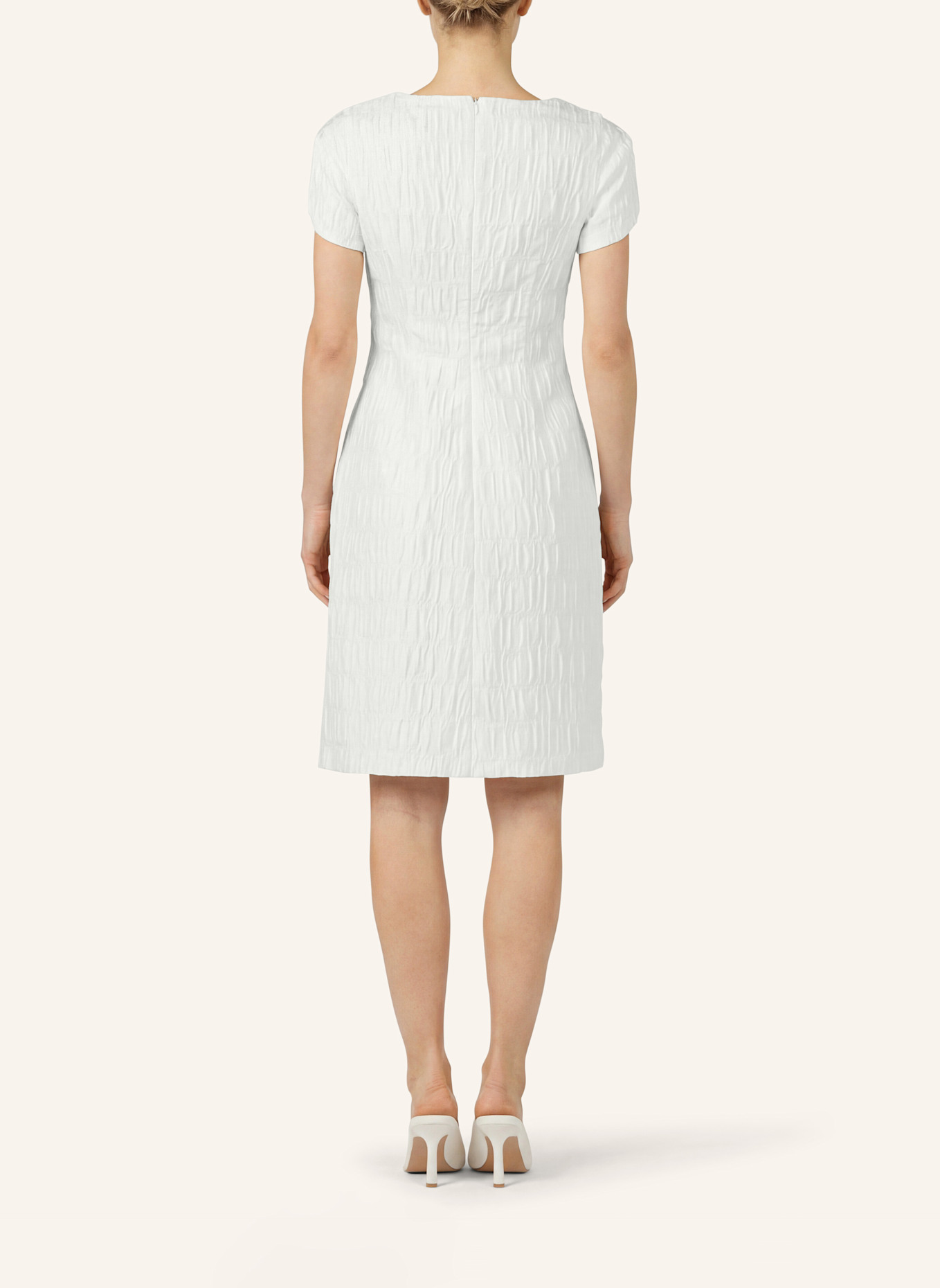 APART Kurzes Jacquardkleid: CREME