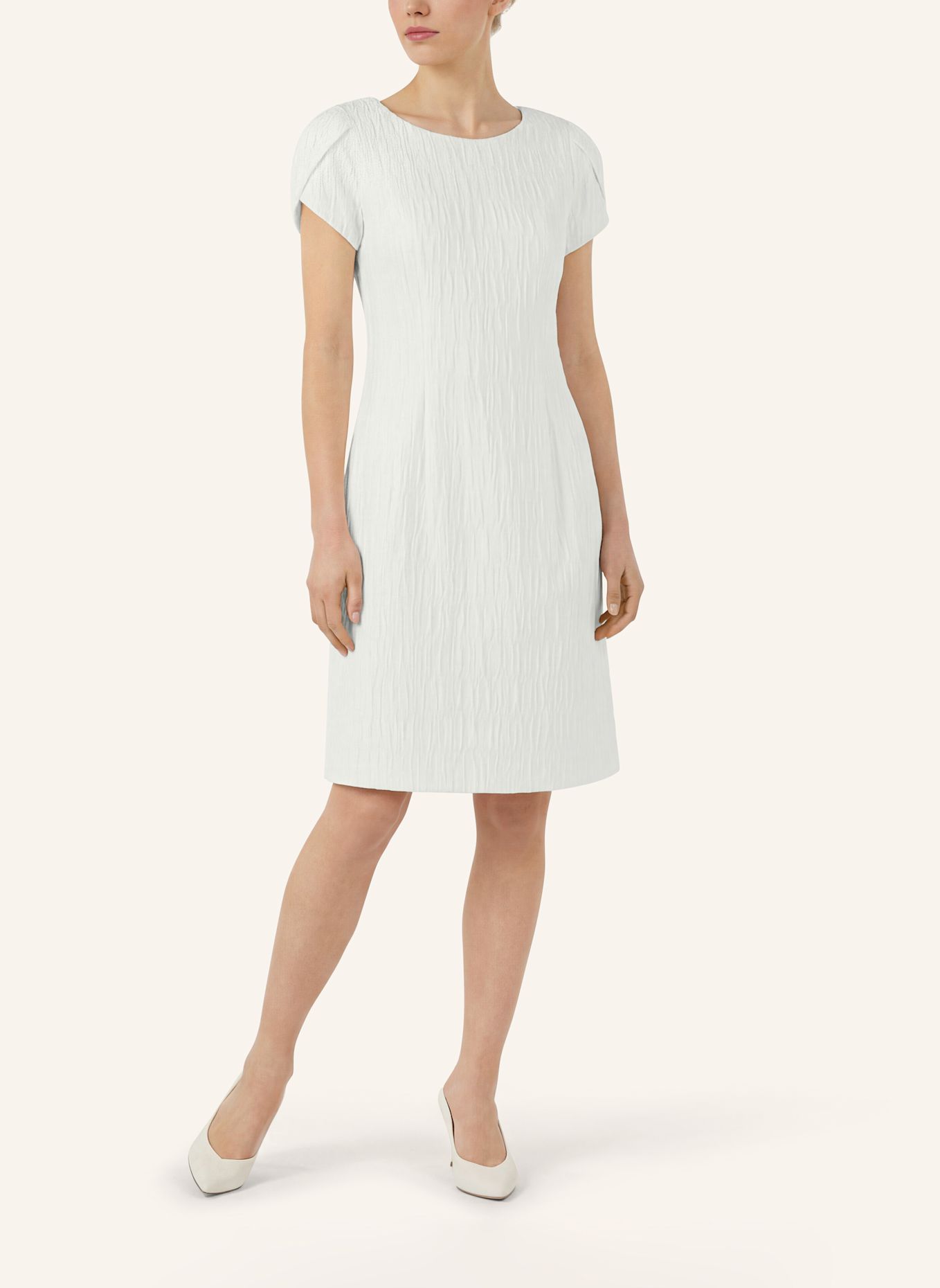 APART Kurzes Jacquardkleid: CREME