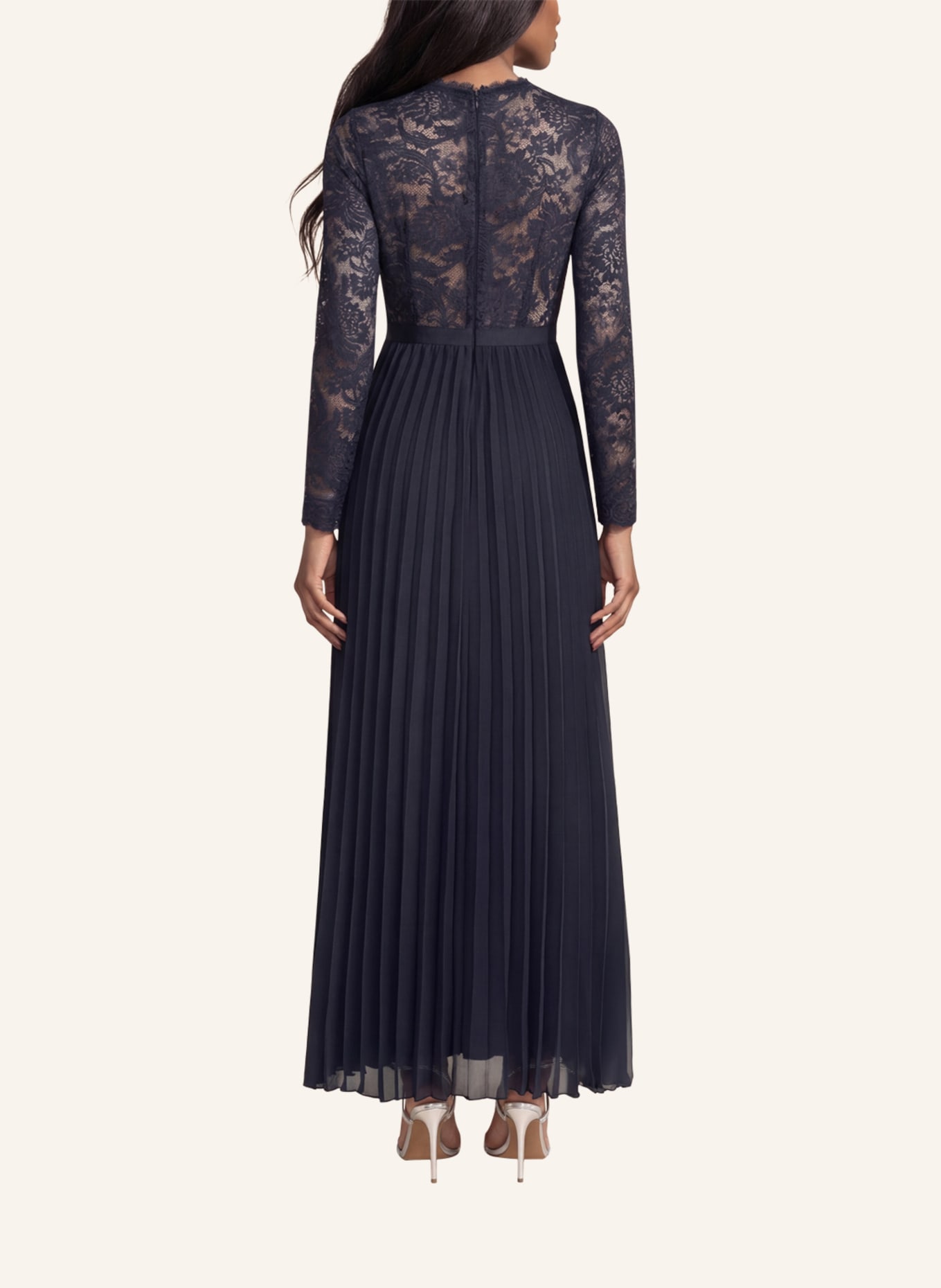 APART Abendkleid: DUNKELBLAU/ BEIGE