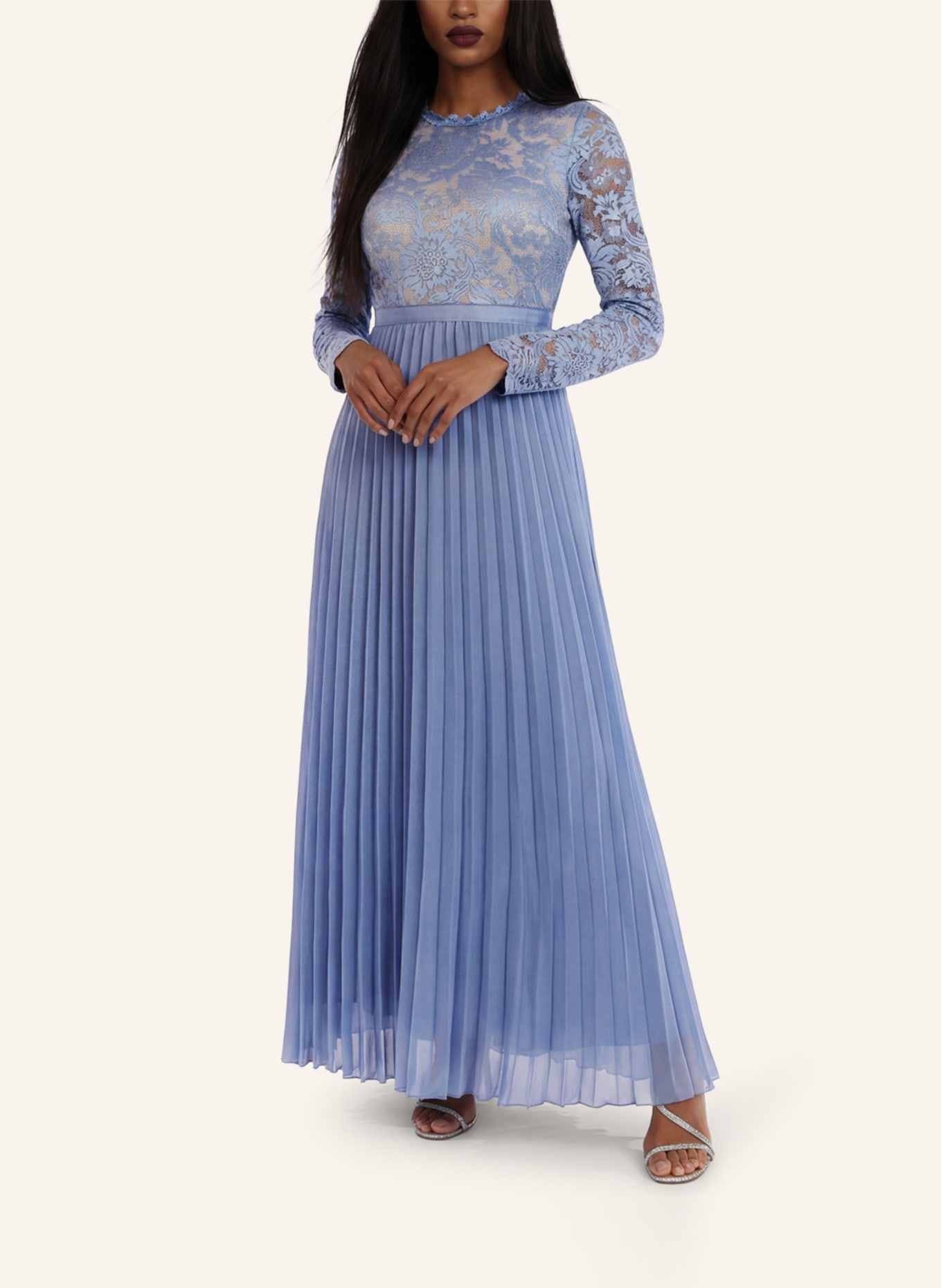 APART Abendkleid: HELLBLAU/ NUDE