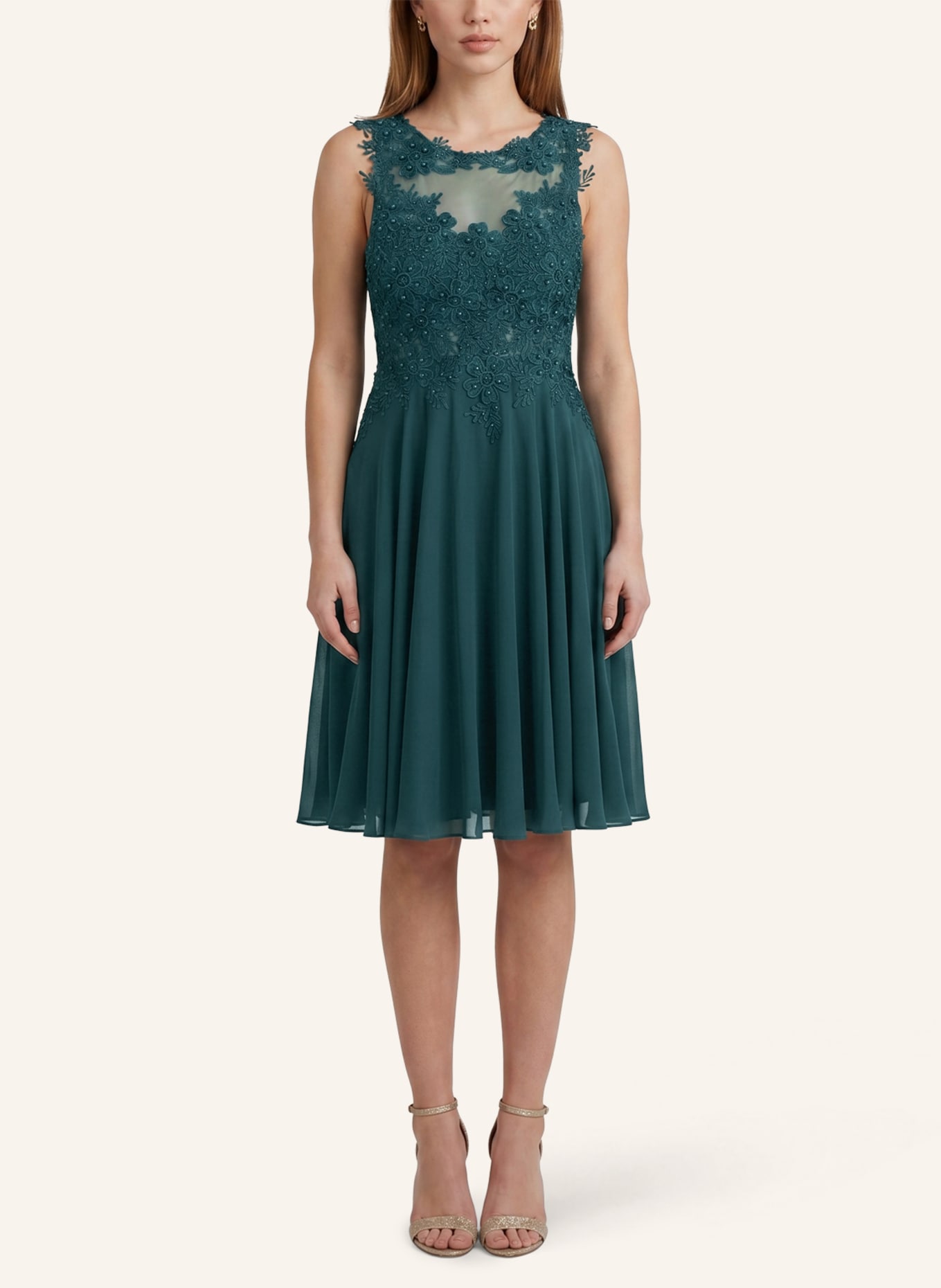 APART Cocktailkleid: DUNKELGRÜN
