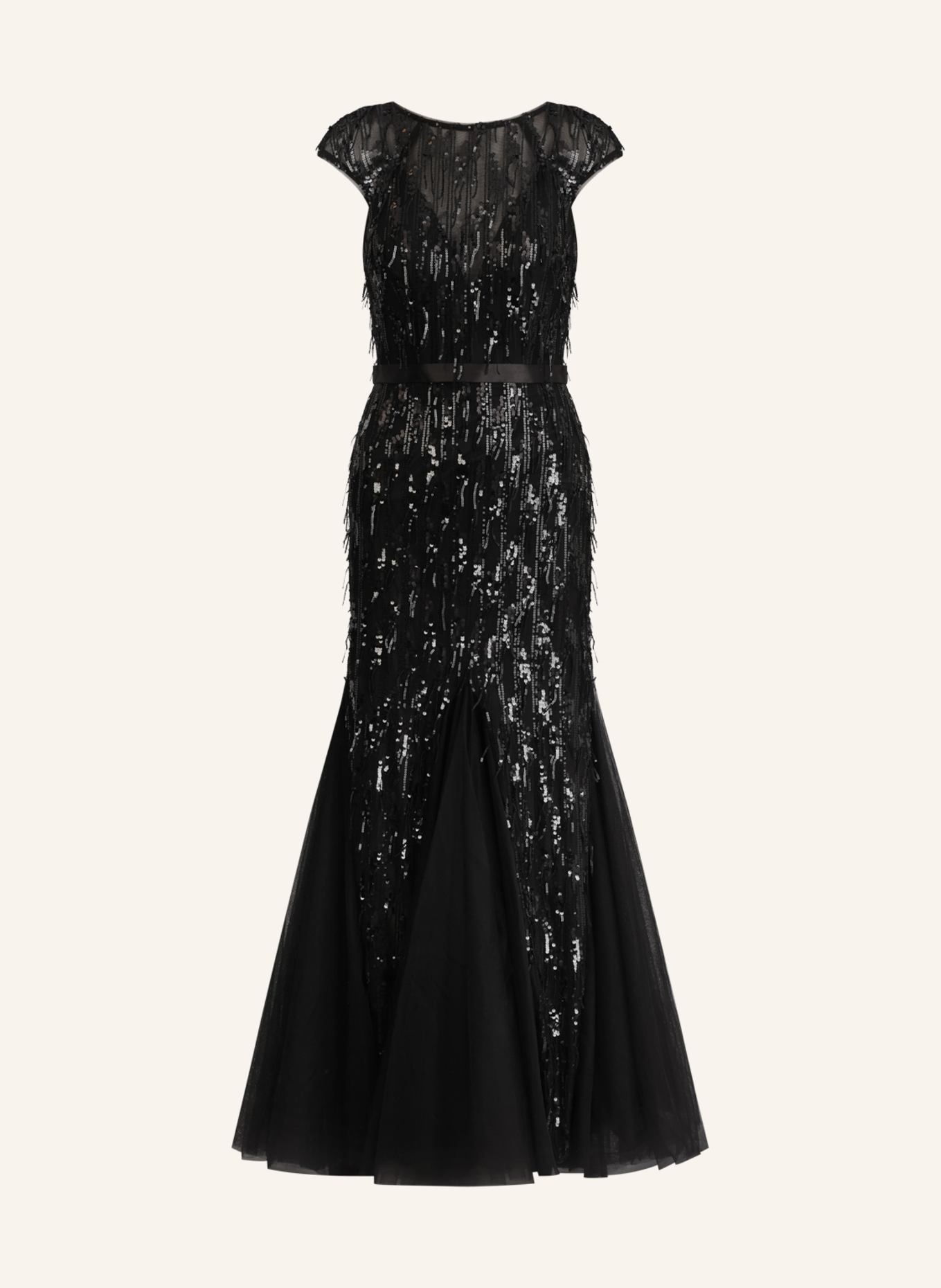 APART Paillettenkleid: SCHWARZ