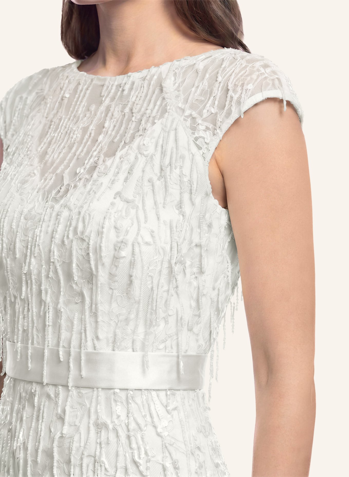 APART Paillettenkleid: CREME
