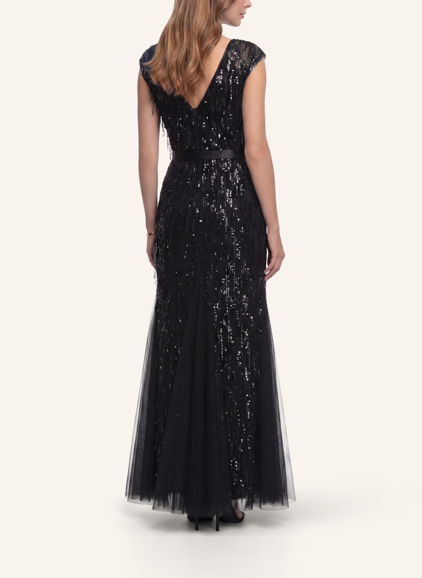 APART Paillettenkleid: SCHWARZ