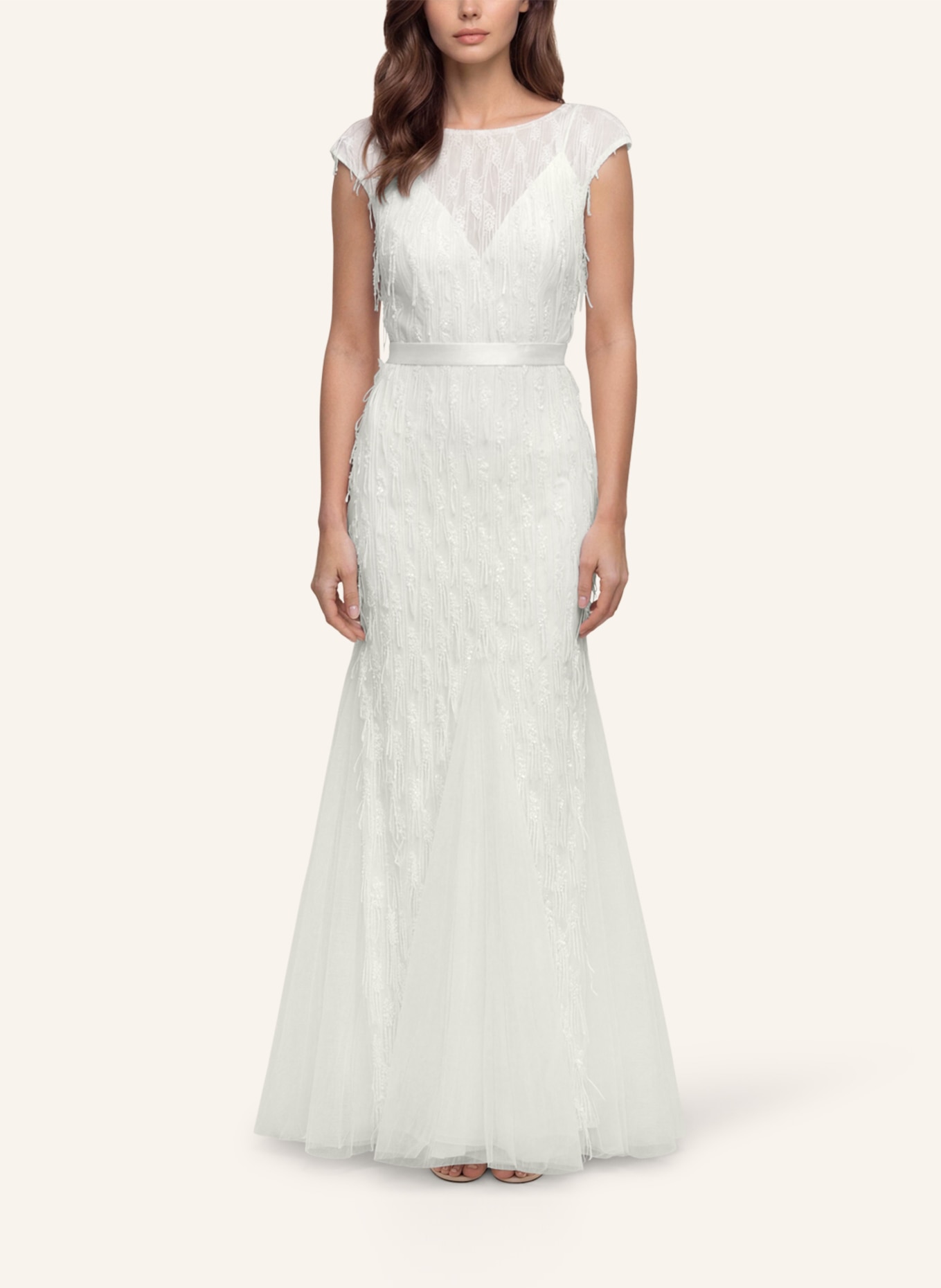 APART Paillettenkleid: CREME