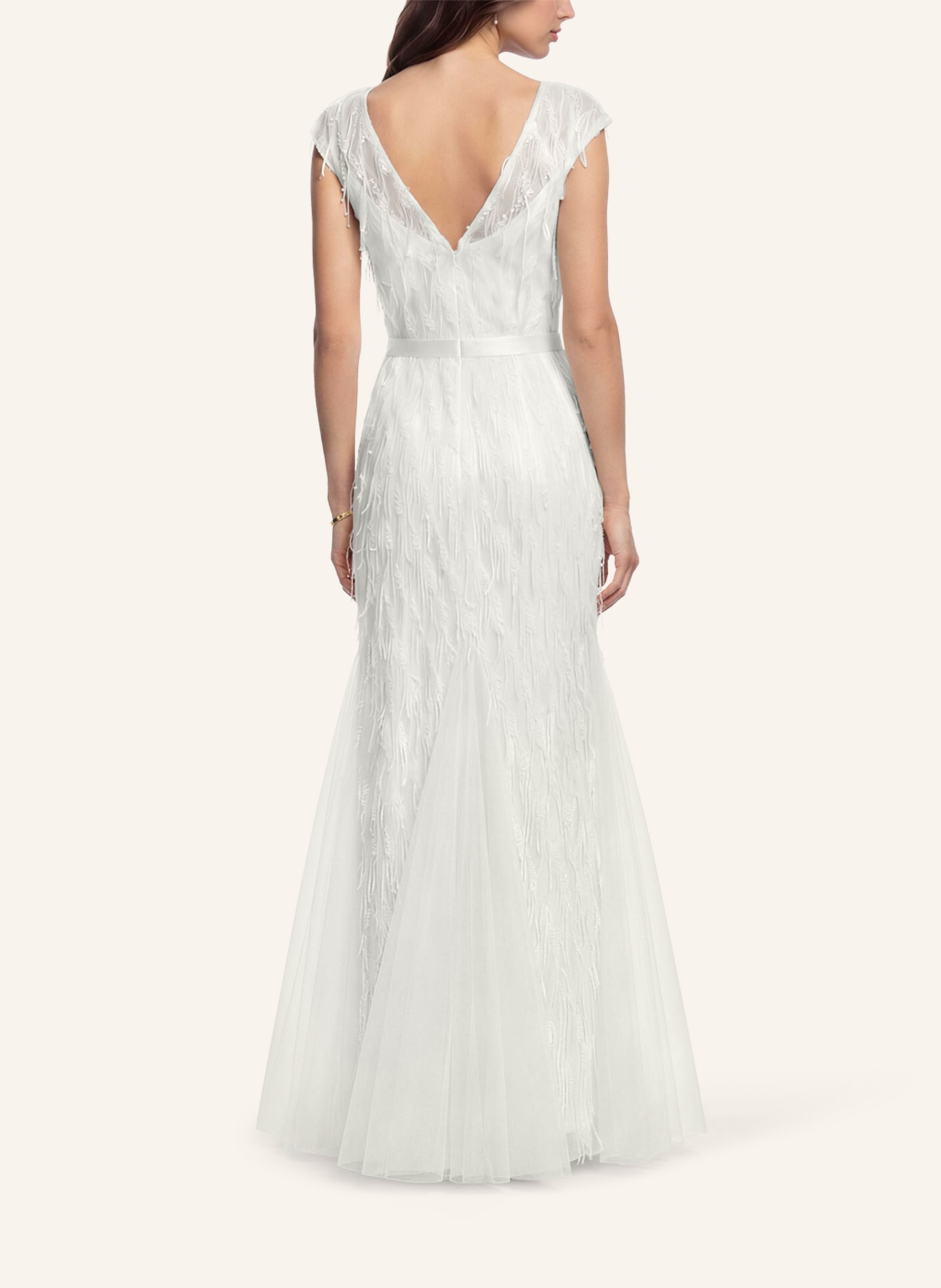 APART Paillettenkleid: CREME