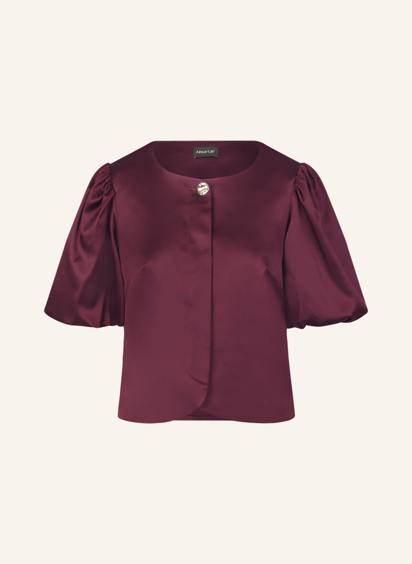 APART Satin Bluse: ROT