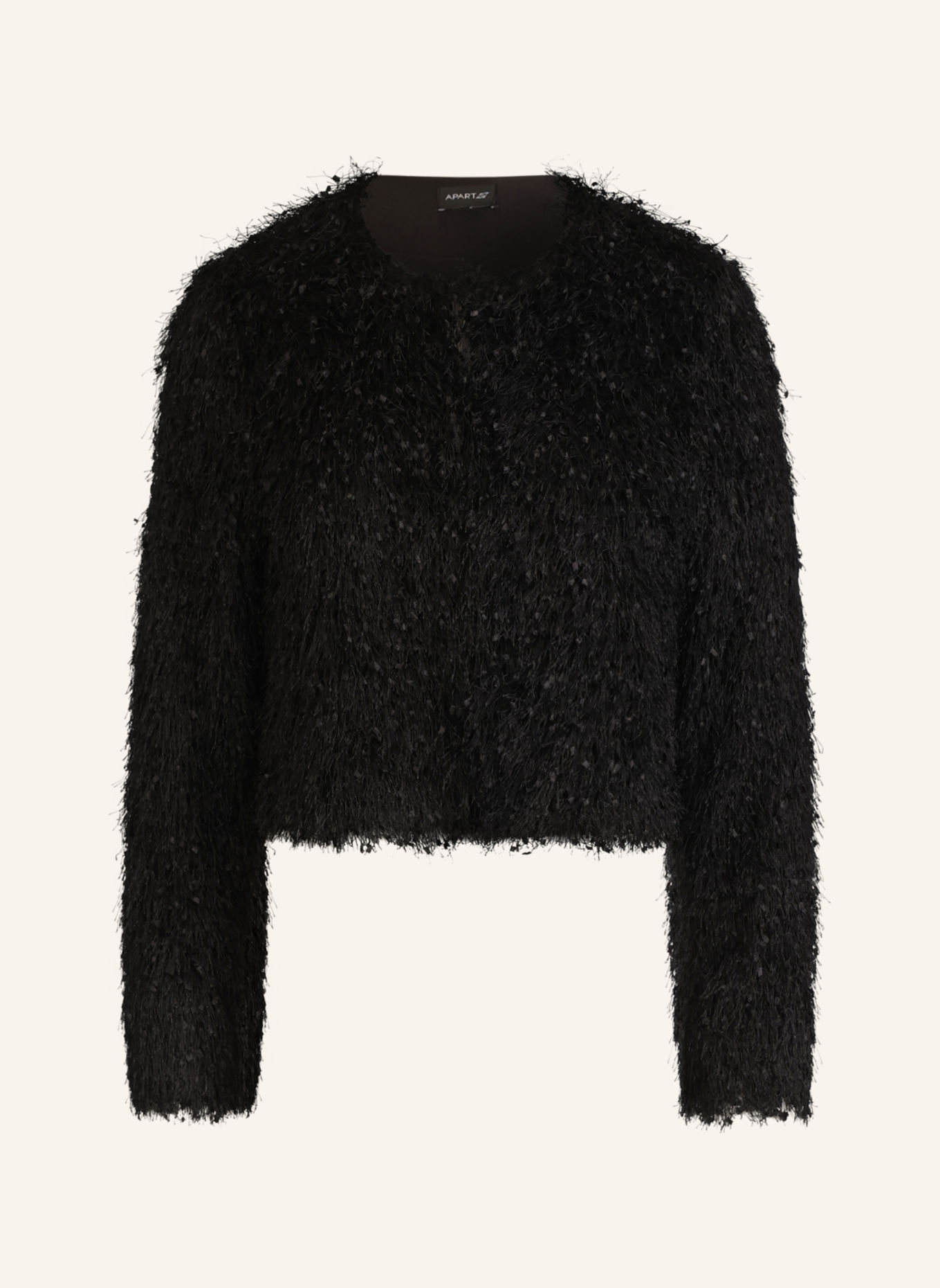 APART Fransenjacke: SCHWARZ
